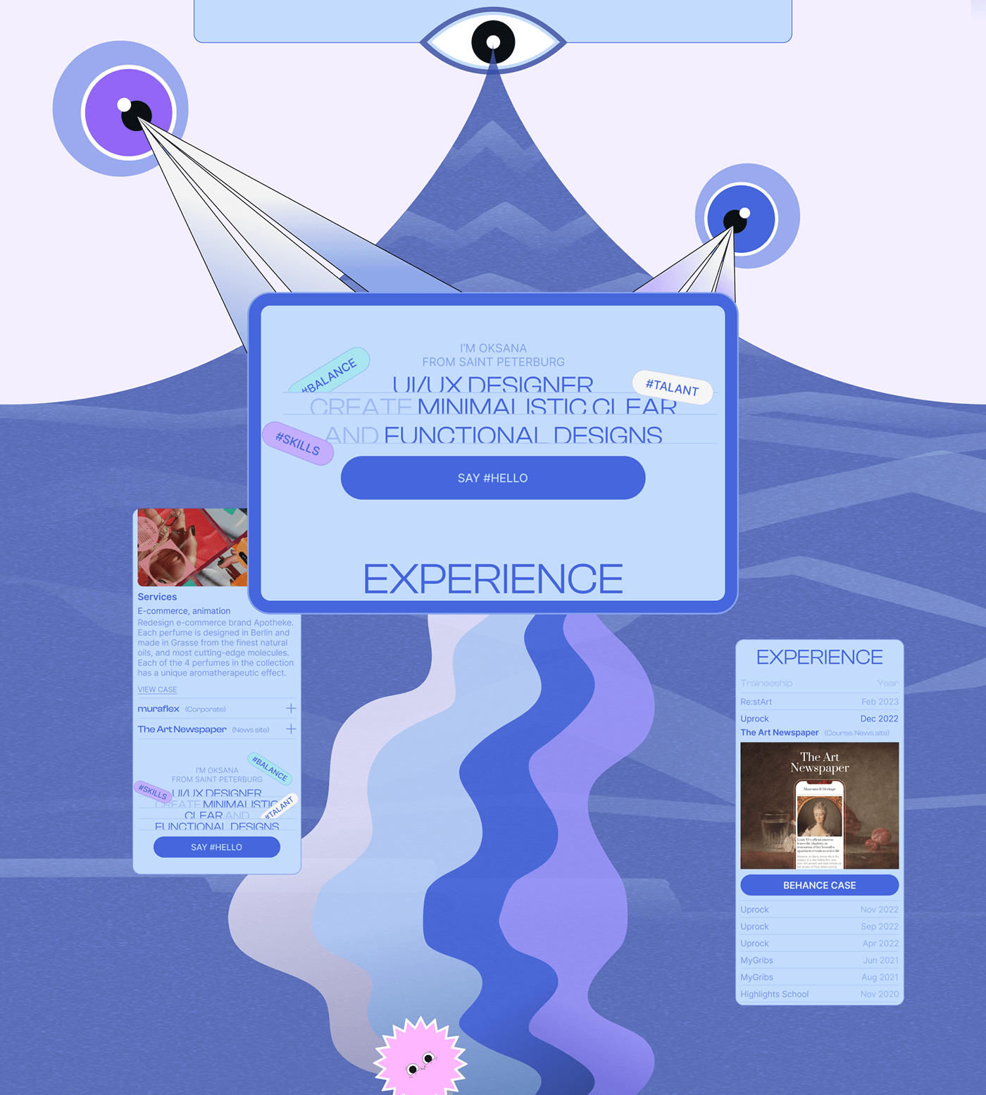 Personal designer portfolio — Изображение №4 — Интерфейсы, Анимация на Dprofile