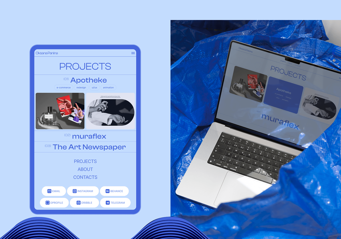 Personal designer portfolio — Изображение №6 — Интерфейсы, Анимация на Dprofile