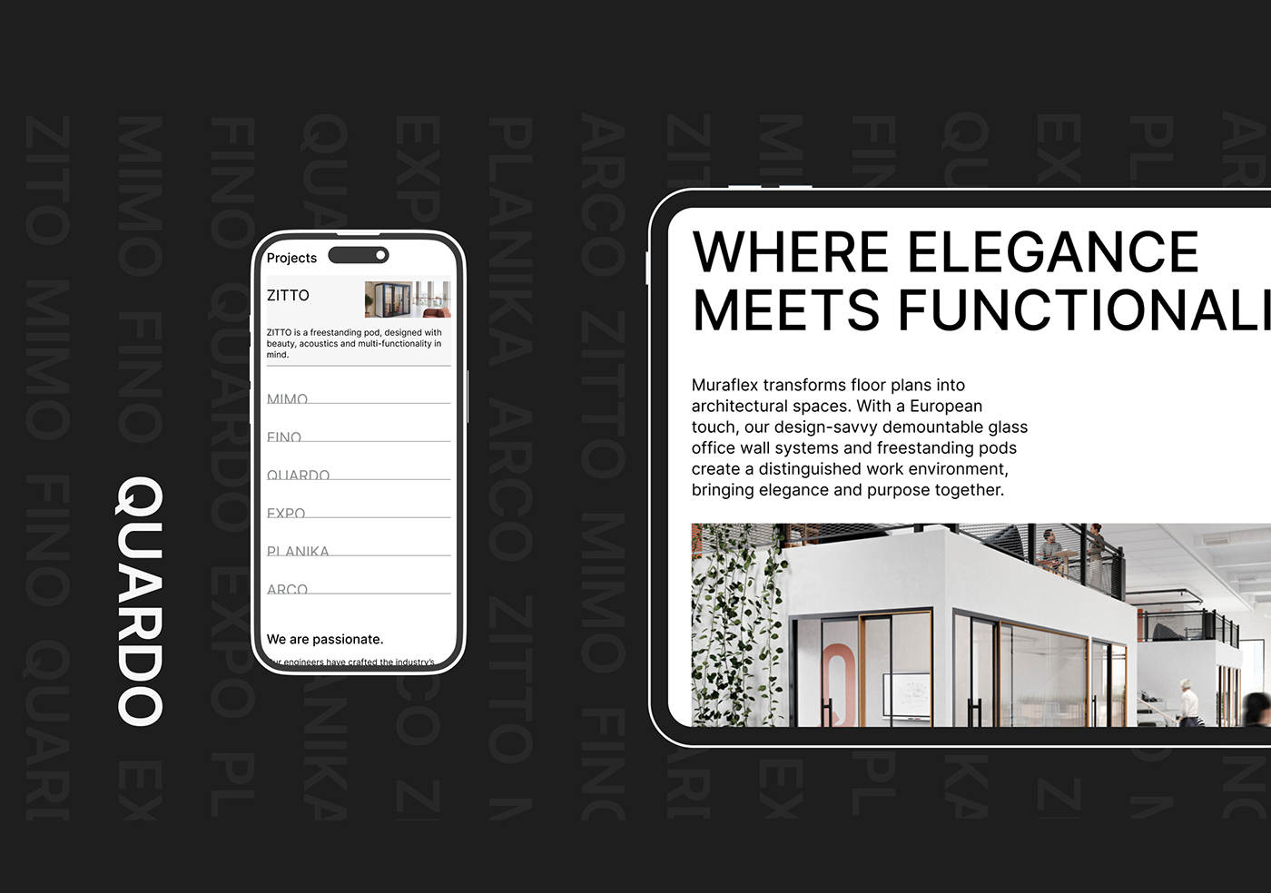 CORPORATE SITE — muraflex — Изображение №3 — Интерфейсы, Анимация на Dprofile