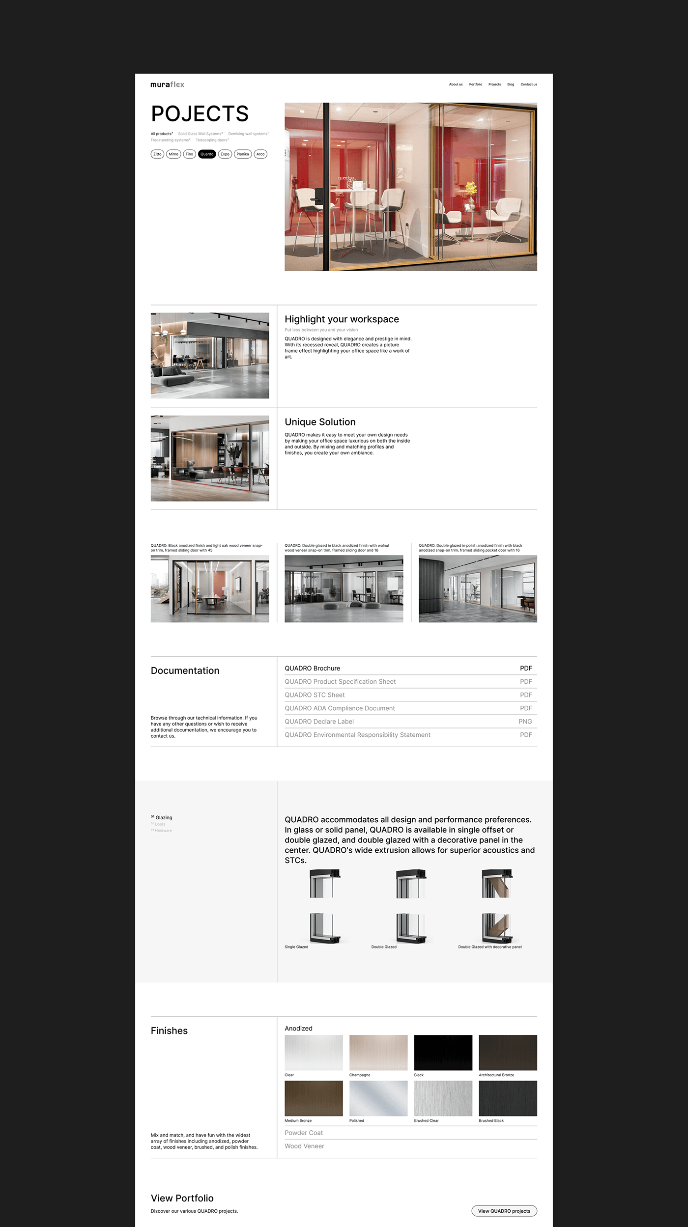 CORPORATE SITE — muraflex — Изображение №5 — Интерфейсы, Анимация на Dprofile