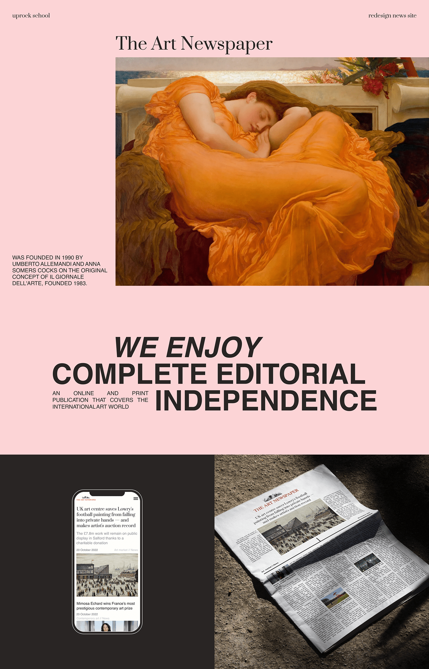 The Art Newspaper — news website — Изображение №1 — Интерфейсы на Dprofile