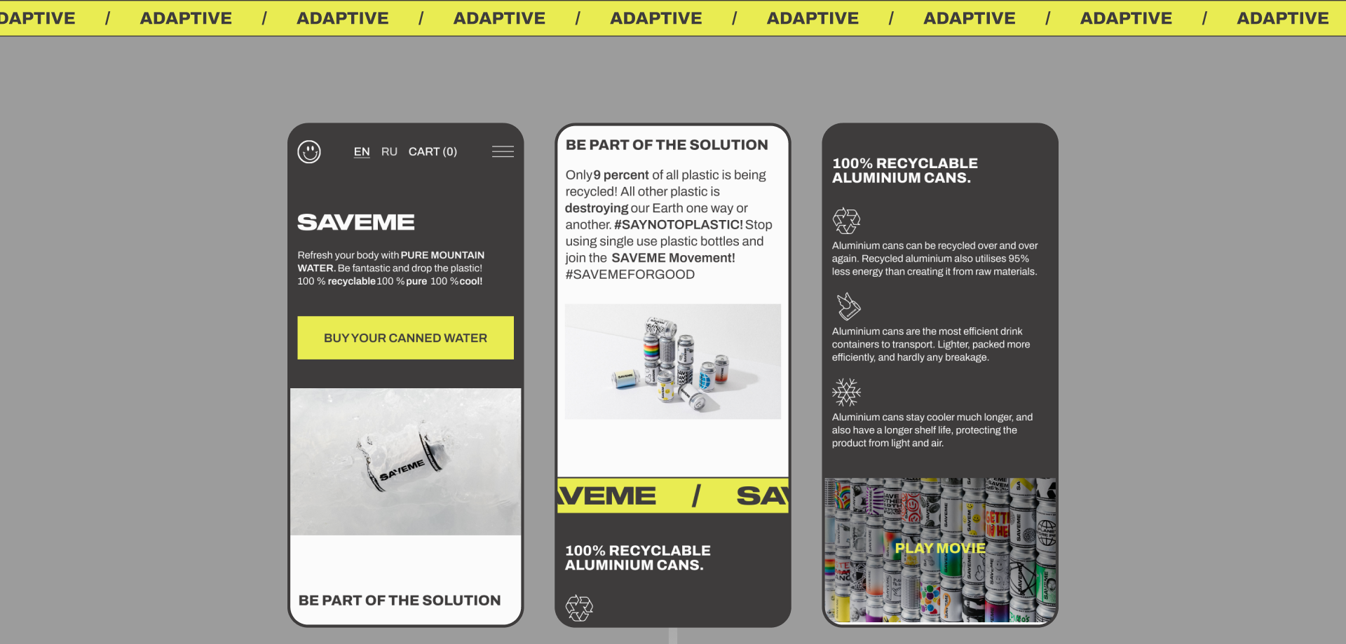 SAVEME redesign landing page — Изображение №3 — Интерфейсы, Анимация на Dprofile