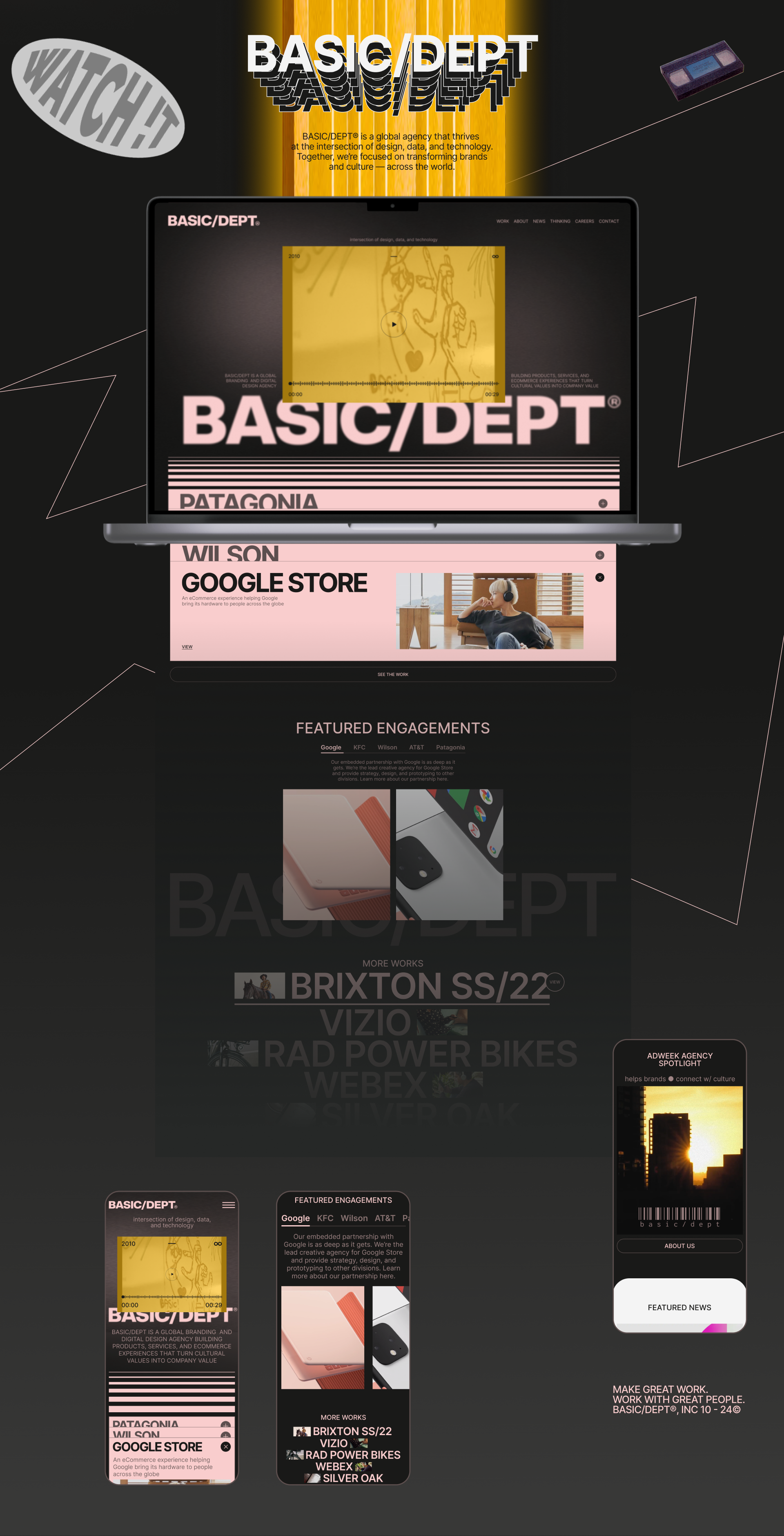 BASIC/DEPT AGENCY WEBSITE — Изображение №2 — Интерфейсы, Анимация на Dprofile