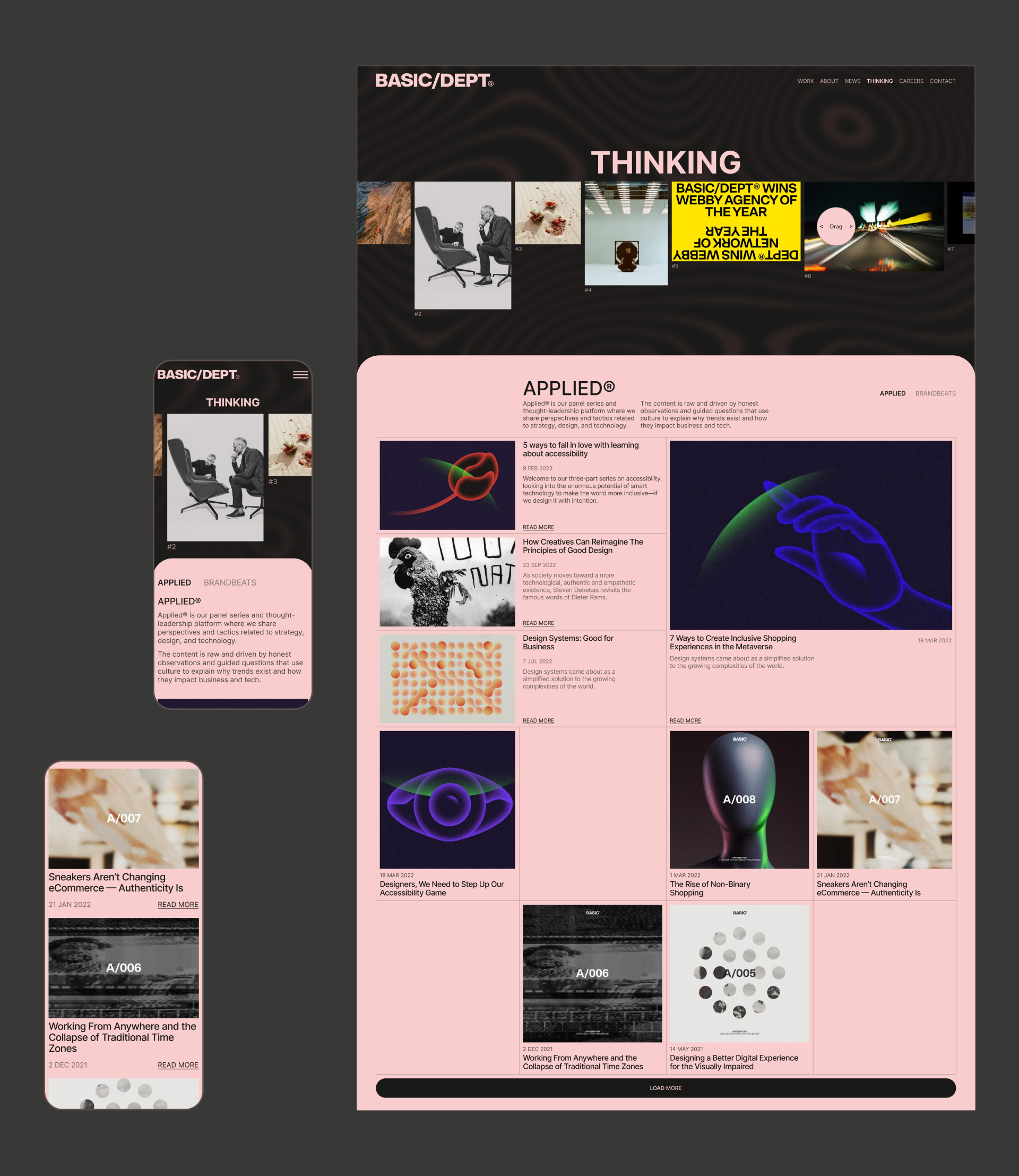 BASIC/DEPT AGENCY WEBSITE — Изображение №6 — Интерфейсы, Анимация на Dprofile