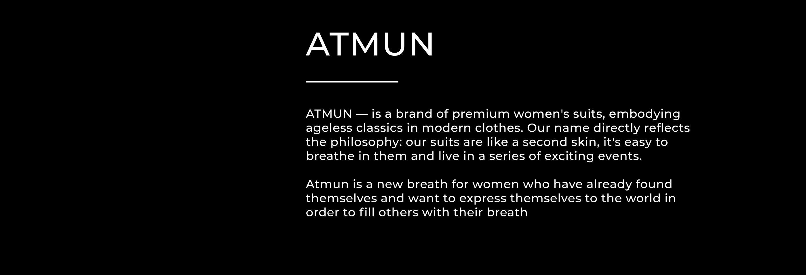 ATMUN | clothing shop | woman clothes | naming | одежда — Изображение №2 — Брендинг, Графика на Dprofile