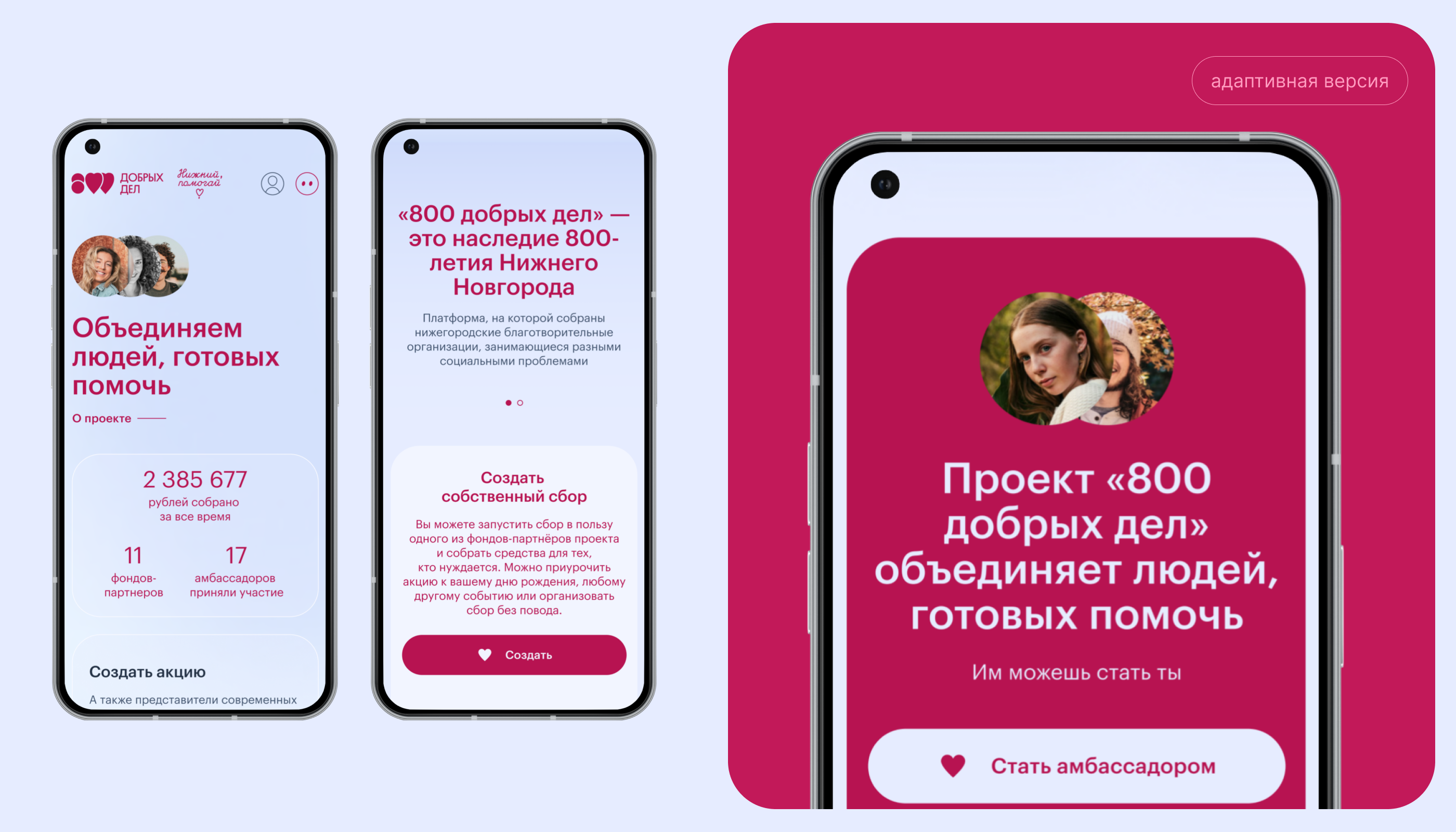 Сайт для благотворительных акций и фондов 800 ДД — Изображение №7 — Интерфейсы, Иллюстрация на Dprofile