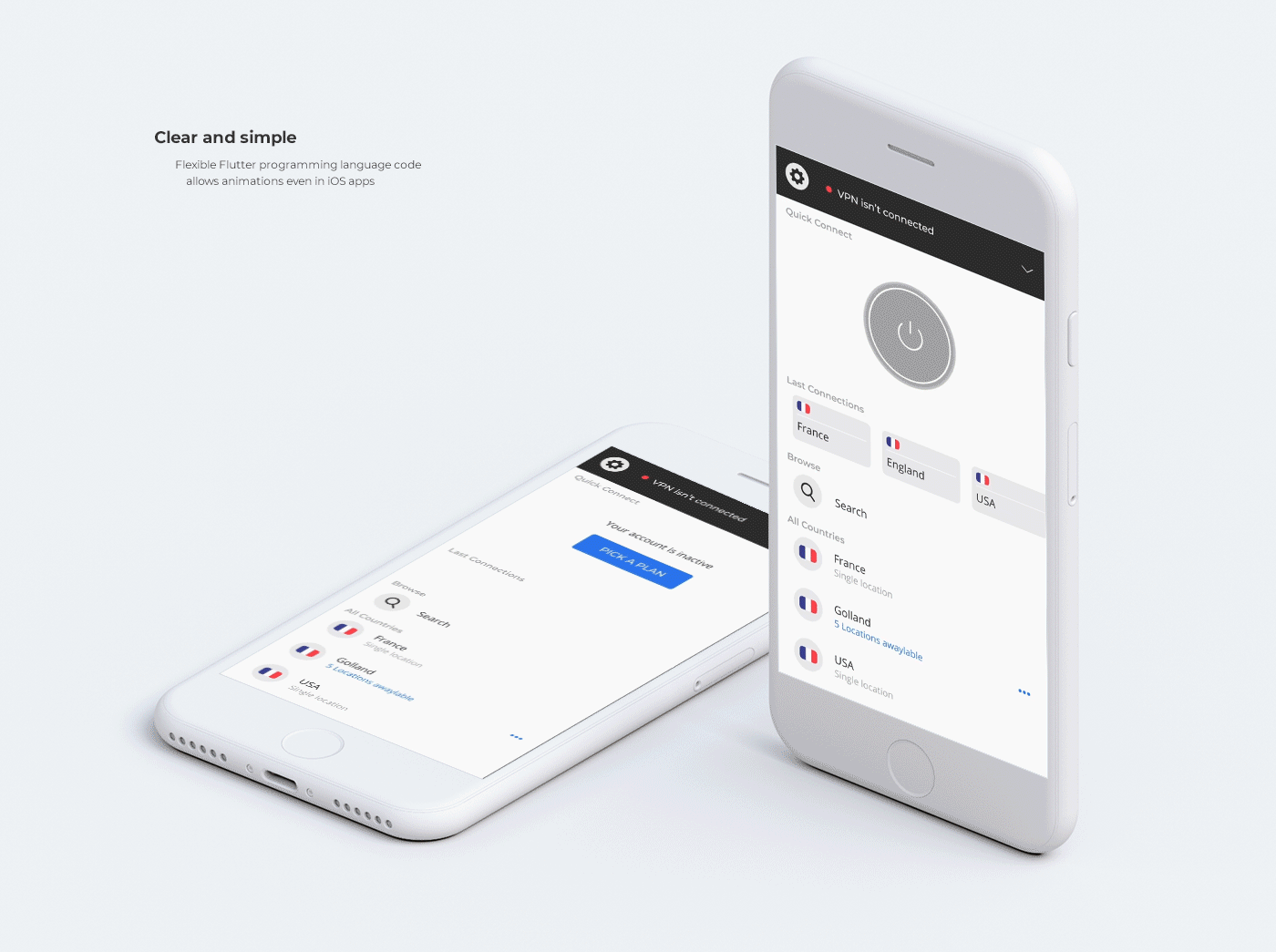 App Design VPN Service — Изображение №5 — Интерфейсы на Dprofile