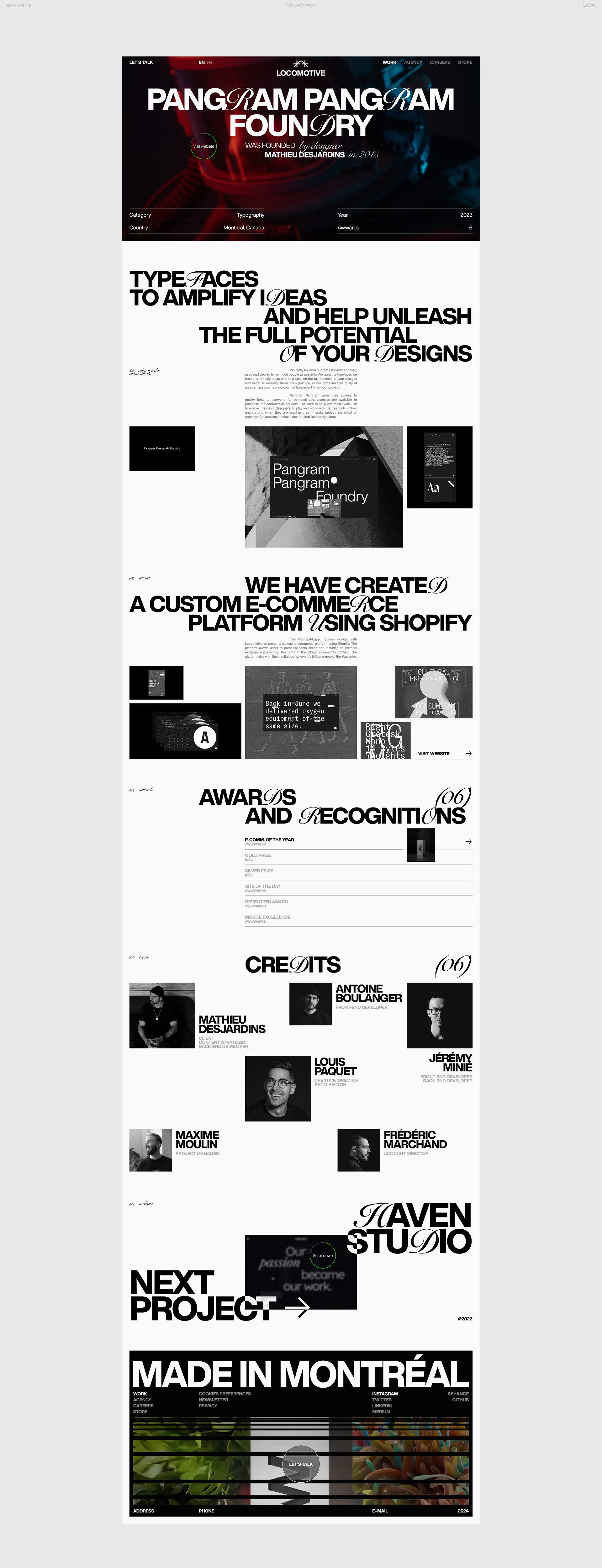 LOCOMOTIVE | MONTRÉAL WEB AGENCY — Изображение №28 — Интерфейсы, Брендинг на Dprofile