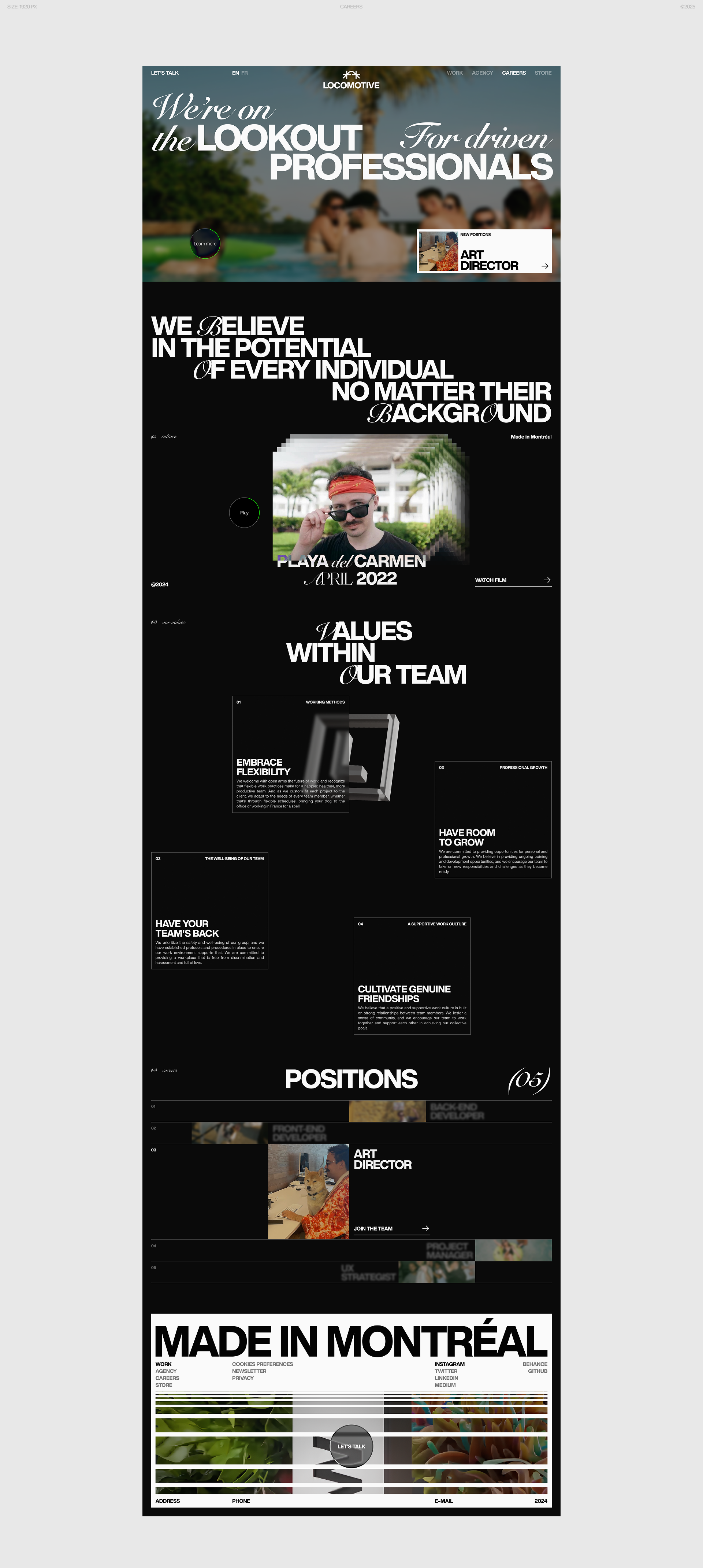 LOCOMOTIVE | MONTRÉAL WEB AGENCY — Изображение №34 — Интерфейсы, Брендинг на Dprofile