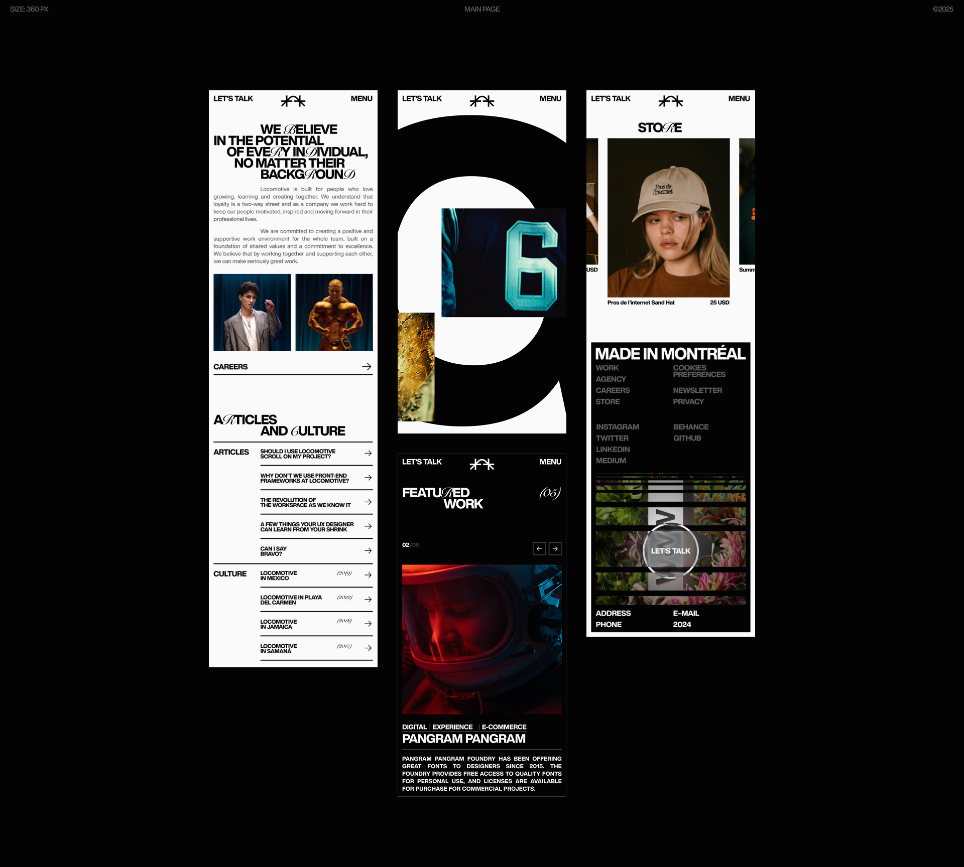 LOCOMOTIVE | MONTRÉAL WEB AGENCY — Изображение №11 — Интерфейсы, Брендинг на Dprofile