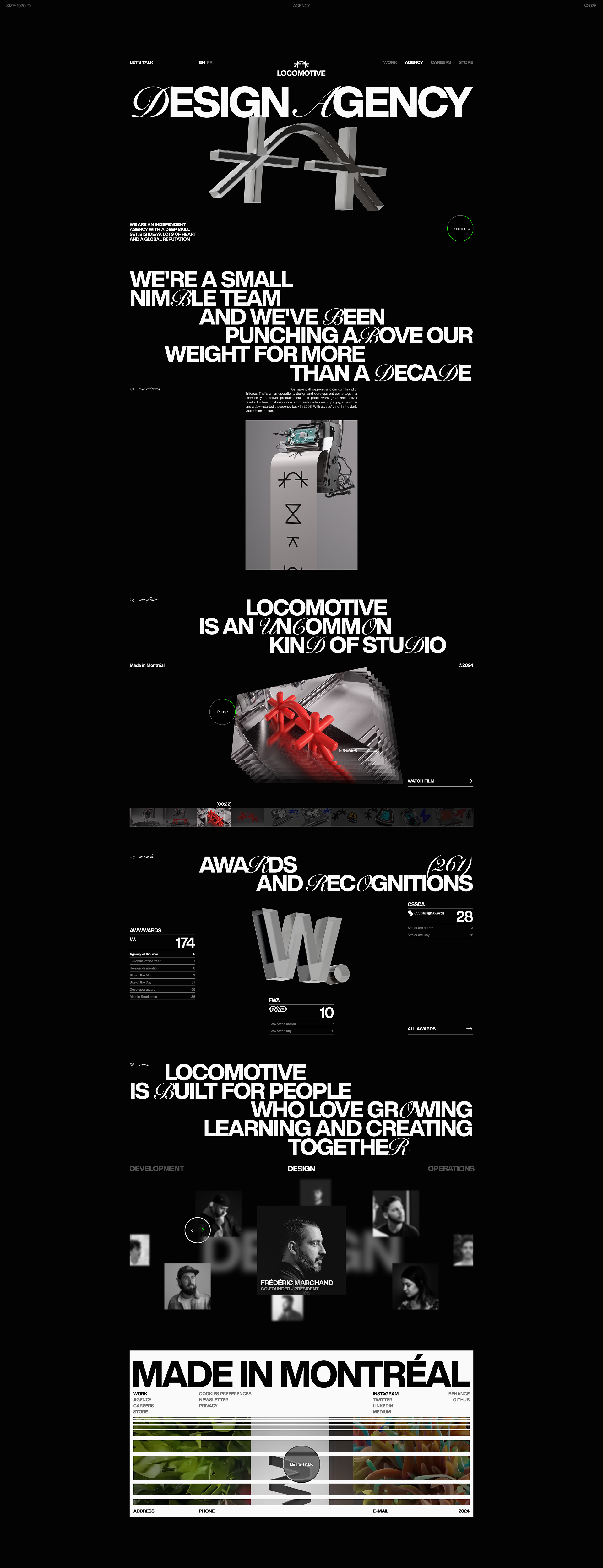 LOCOMOTIVE | MONTRÉAL WEB AGENCY — Изображение №31 — Интерфейсы, Брендинг на Dprofile