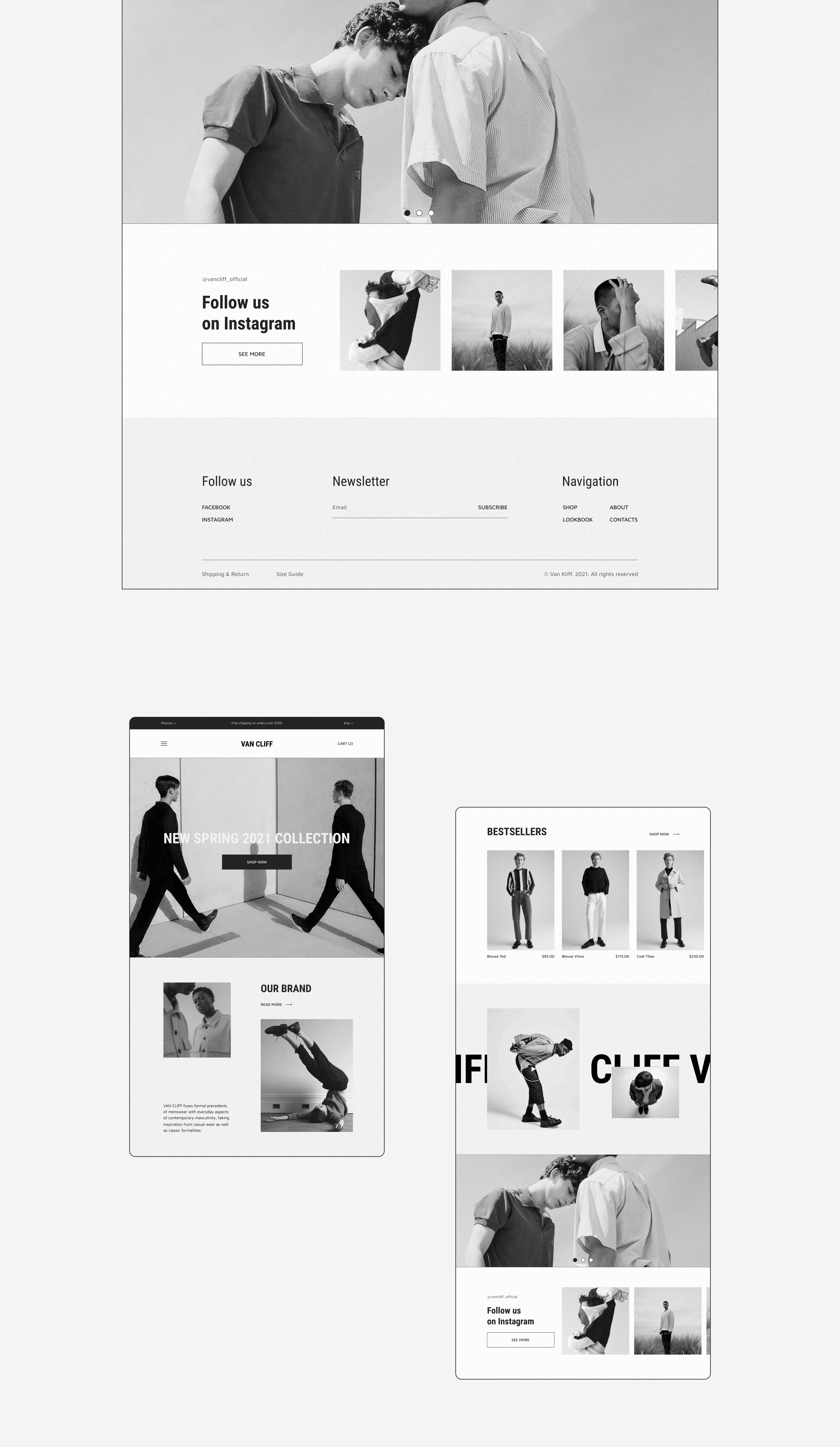 Van Cliff e-commerce website — Изображение №6 — Интерфейсы на Dprofile