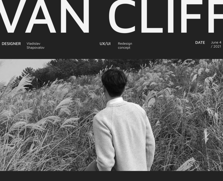 Van Cliff e-commerce website — Интерфейсы на Dprofile