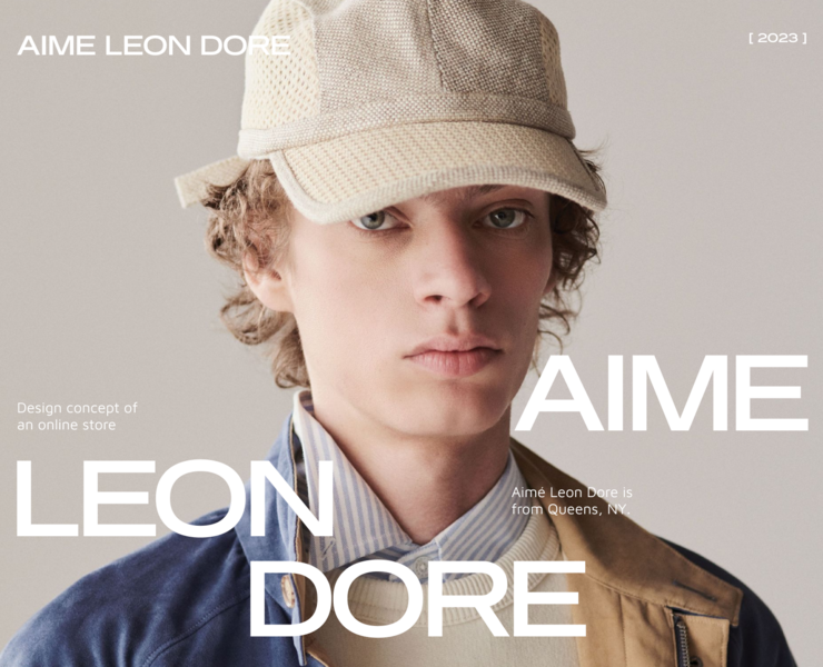 Aime Leon Dore | Webdesign concept — Интерфейсы на Dprofile