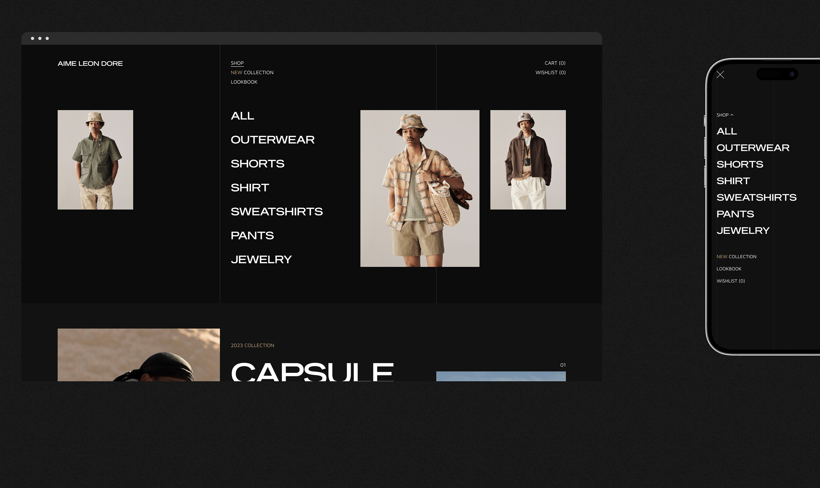 Aime Leon Dore | Webdesign concept — Изображение №5 — Интерфейсы на Dprofile