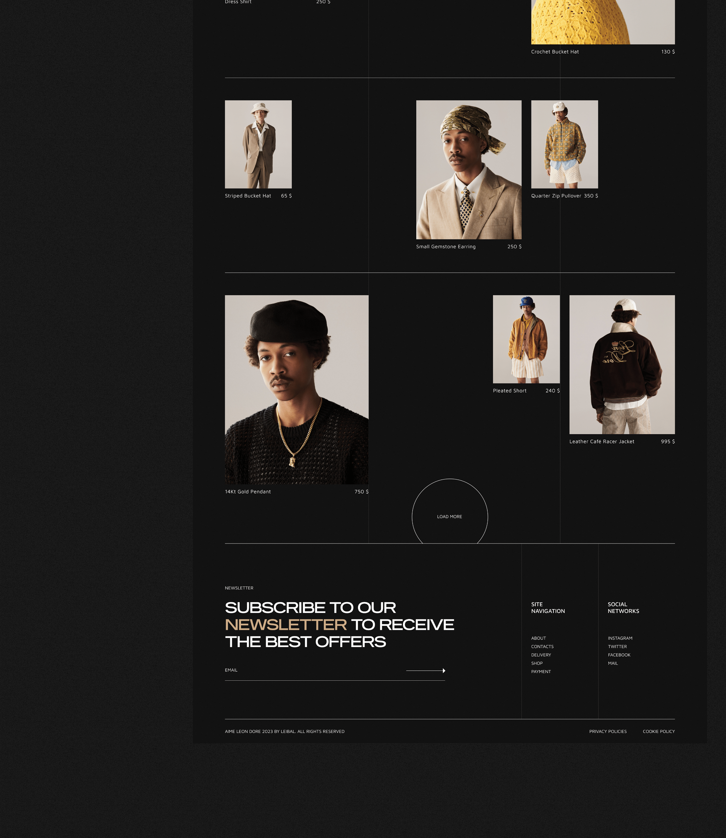 Aime Leon Dore | Webdesign concept — Изображение №13 — Интерфейсы на Dprofile