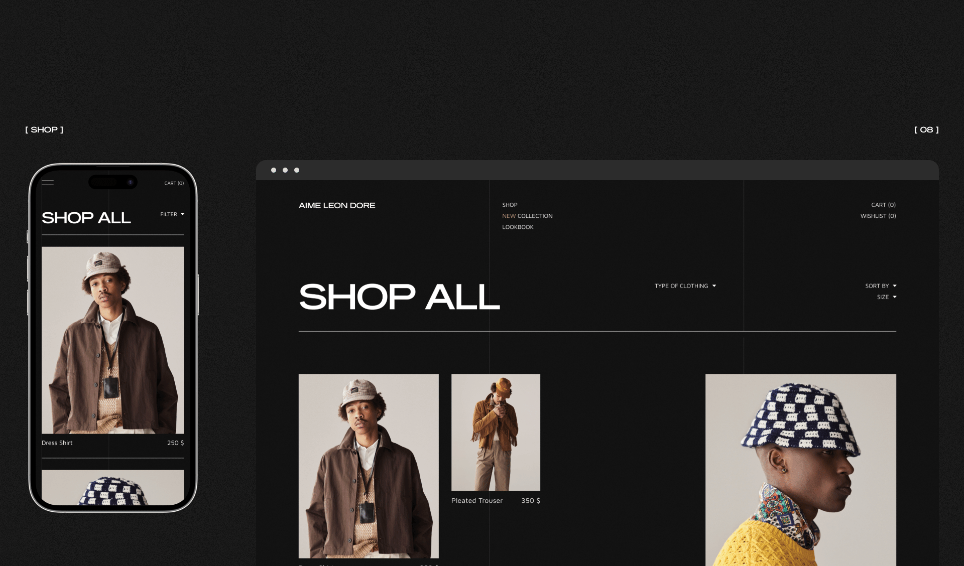 Aime Leon Dore | Webdesign concept — Изображение №12 — Интерфейсы на Dprofile