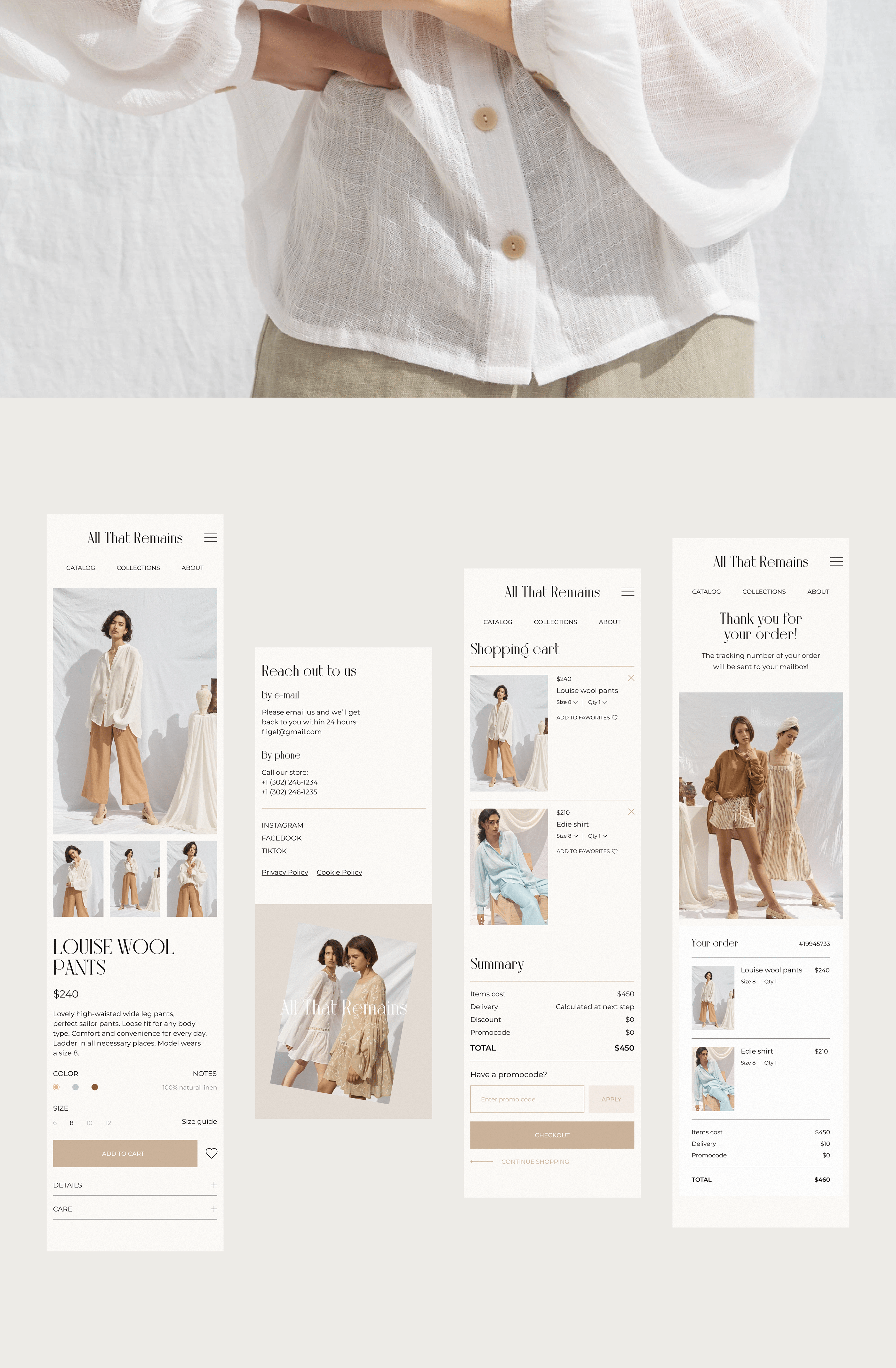 'All That Remains' ECOMMERCE REDESIGN CONCEPT — Изображение №10 — Интерфейсы на Dprofile