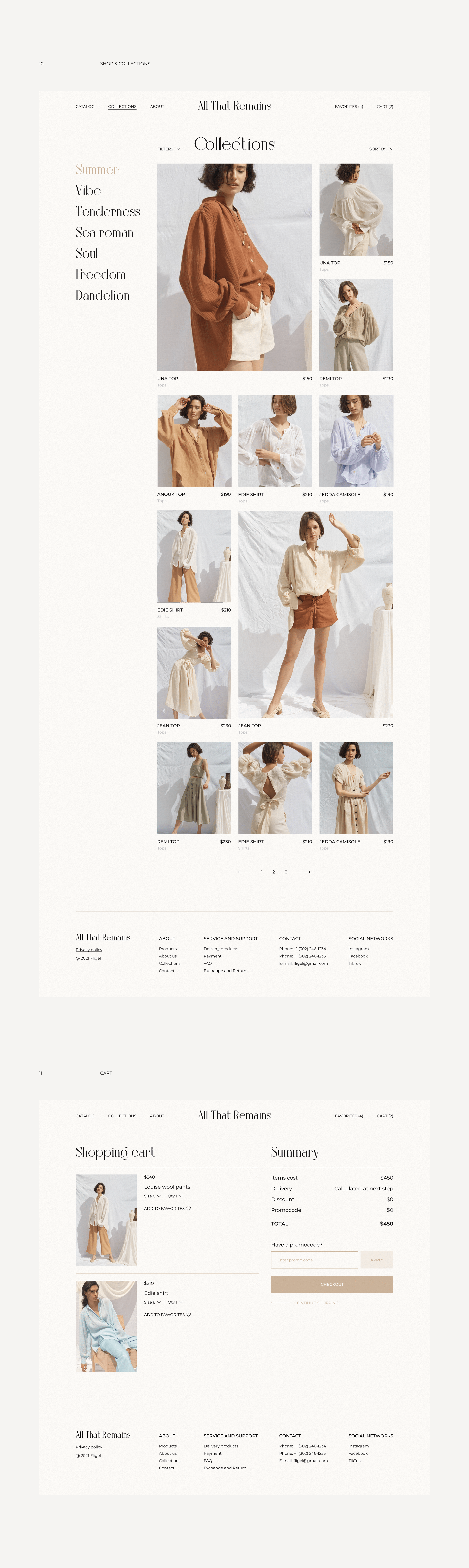 'All That Remains' ECOMMERCE REDESIGN CONCEPT — Изображение №11 — Интерфейсы на Dprofile