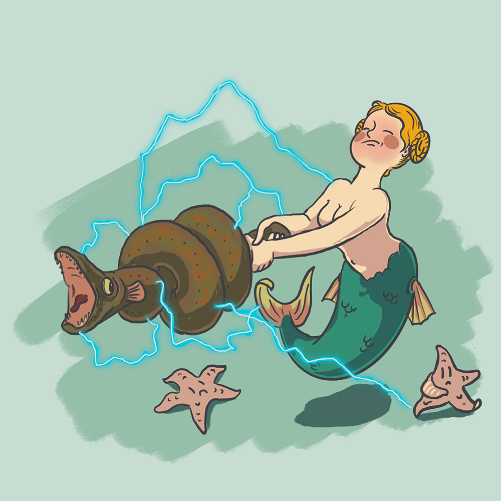 Майские русалки. Виммельбилд — Изображение №5 — Иллюстрация на Dprofile