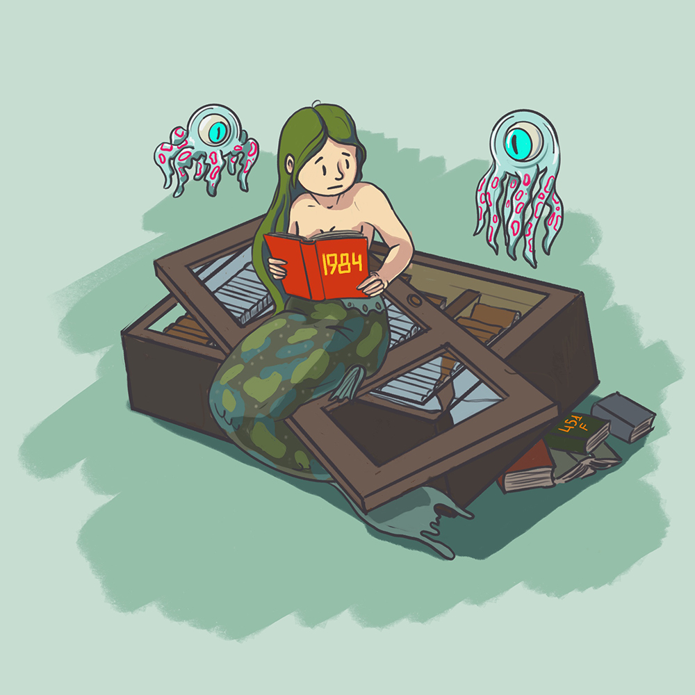 Майские русалки. Виммельбилд — Изображение №10 — Иллюстрация на Dprofile