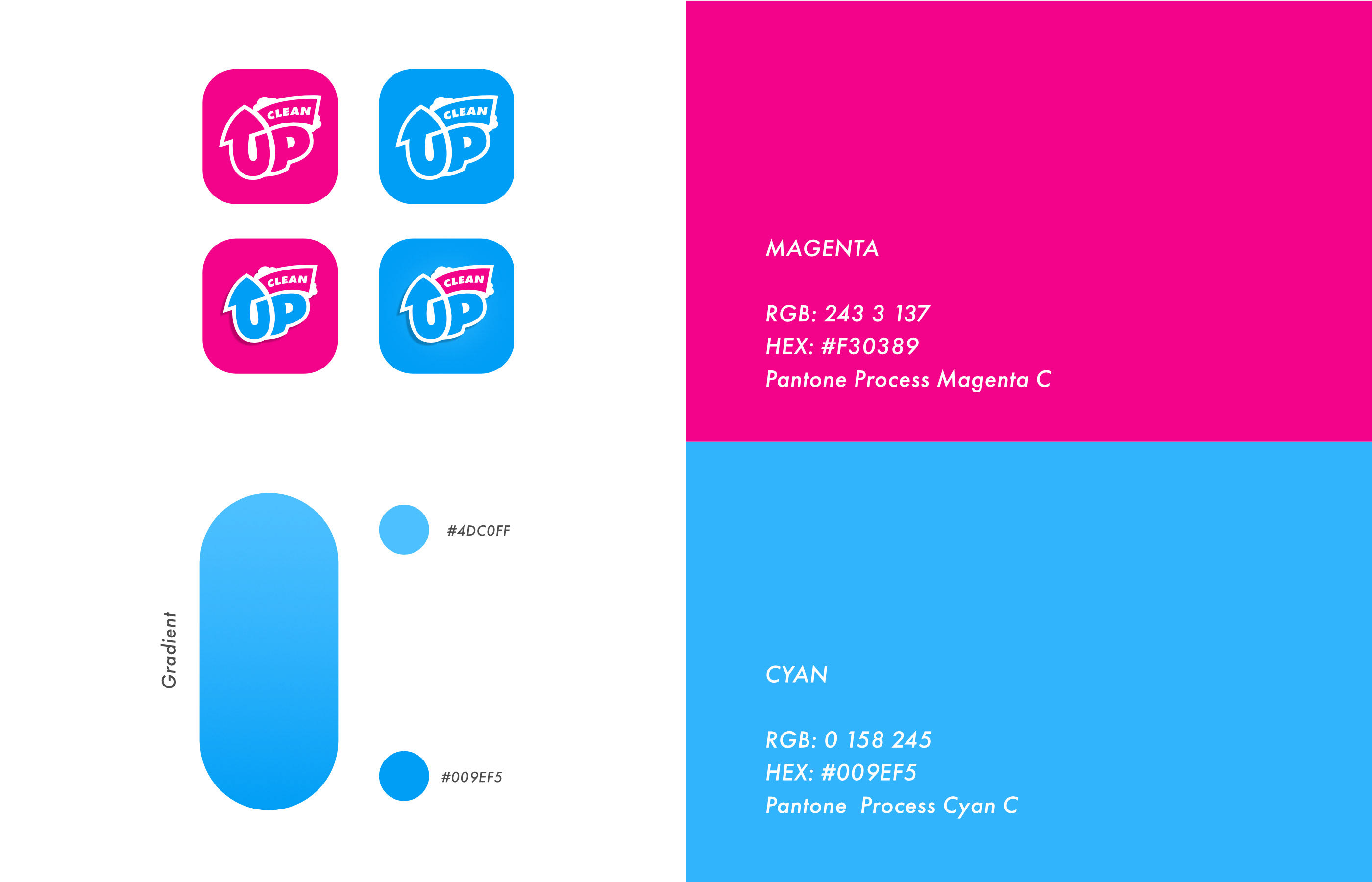 CLEAN UP LOGO — Изображение №3 — Брендинг на Dprofile
