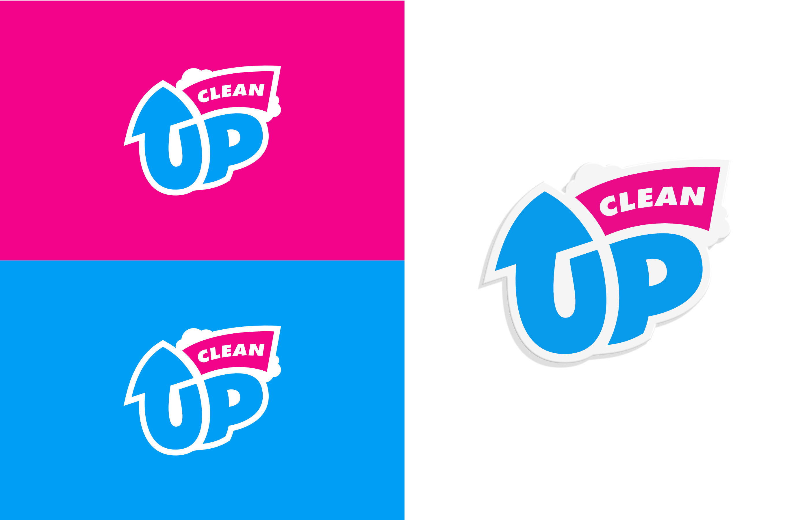 CLEAN UP LOGO — Изображение №4 — Брендинг на Dprofile