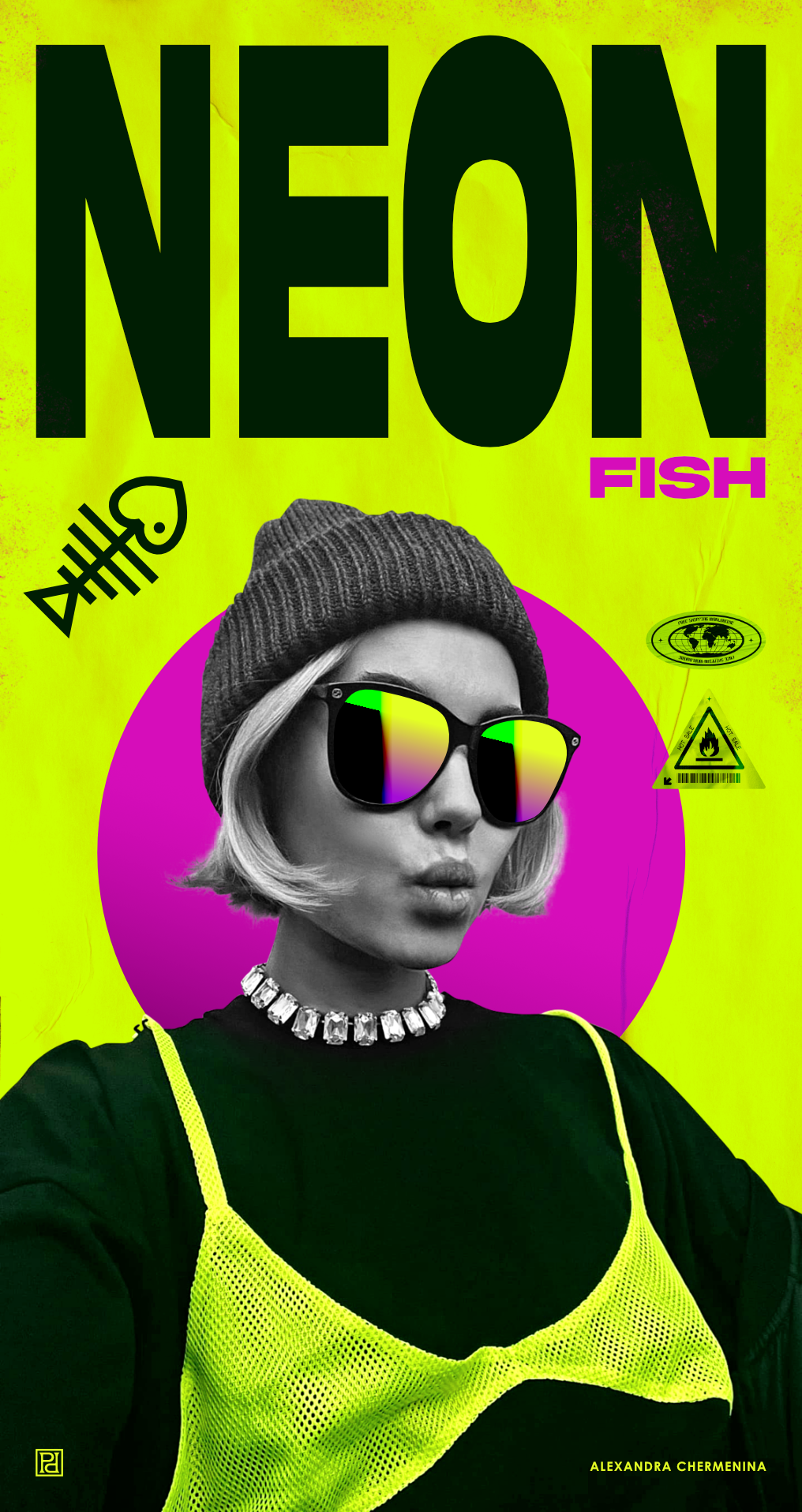 NEON FISH magazine  logo/branding — Изображение №2 — Брендинг на Dprofile