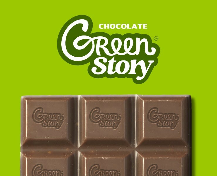 Логотип шоколада «GreenStory» на Dprofile
