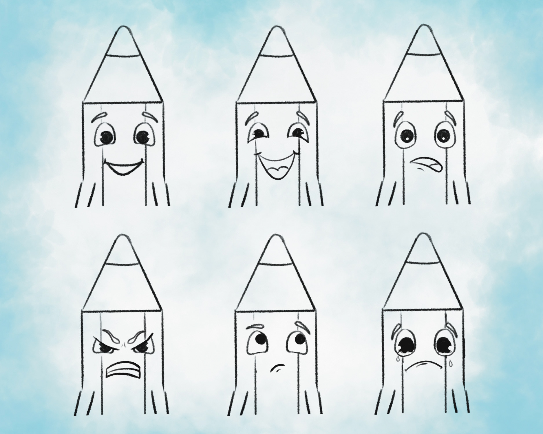 Design character “Шаловливый карандаш» — Изображение №2 — Брендинг, Иллюстрация на Dprofile