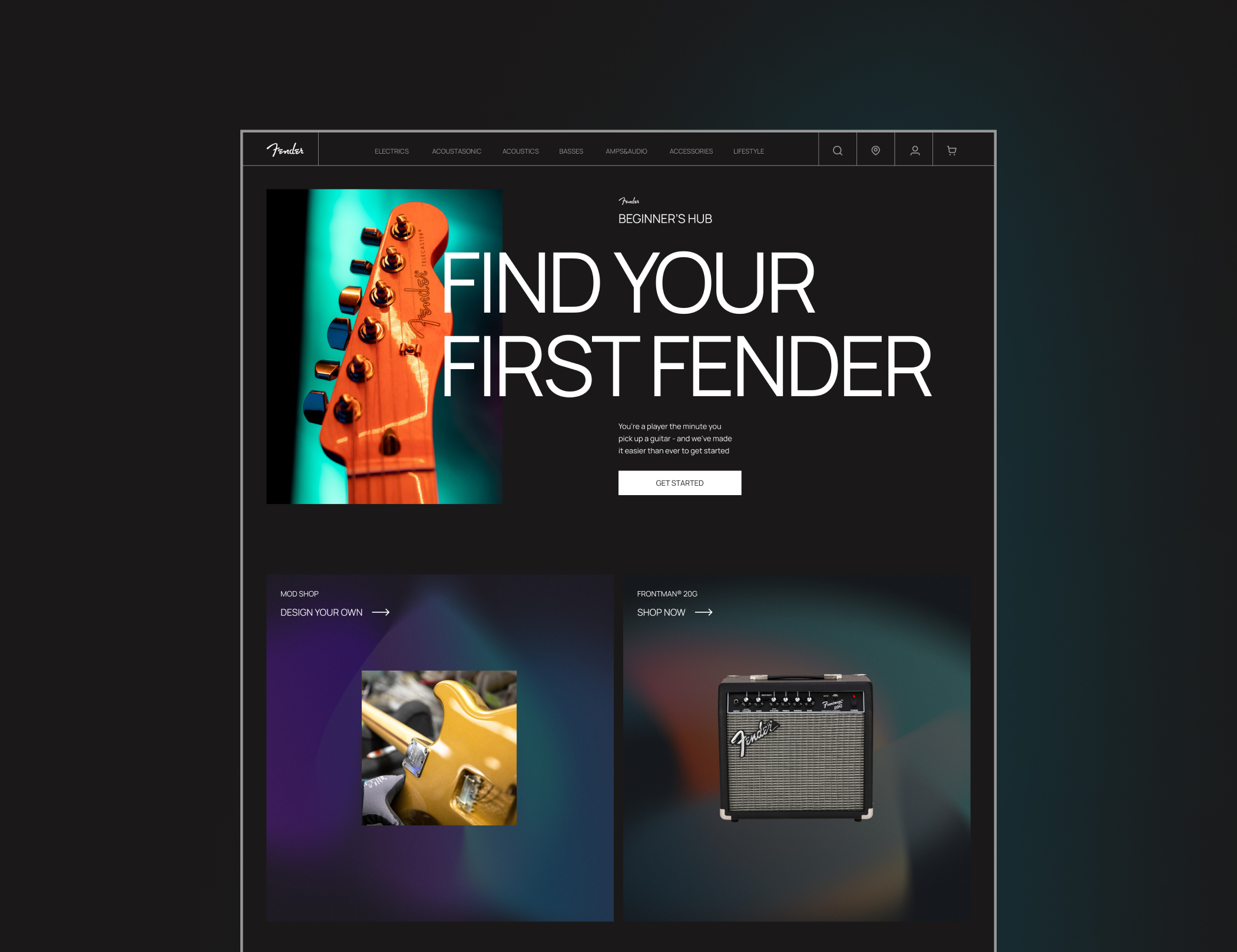 Redesign Concept: Fender Online Store — Изображение №2 — Интерфейсы на Dprofile