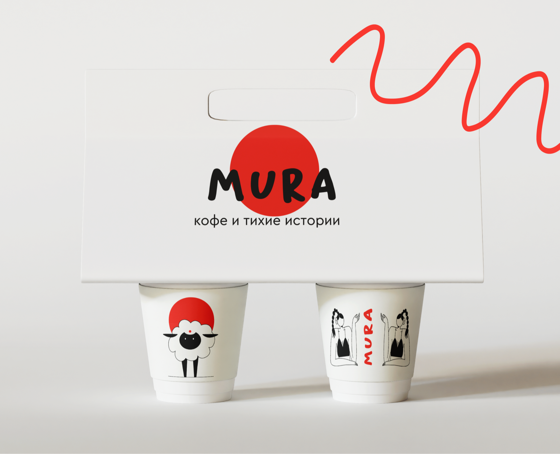 Mura Cafe | Айдентика с иллюстрациями для кофейни — Брендинг, Иллюстрация на Dprofile