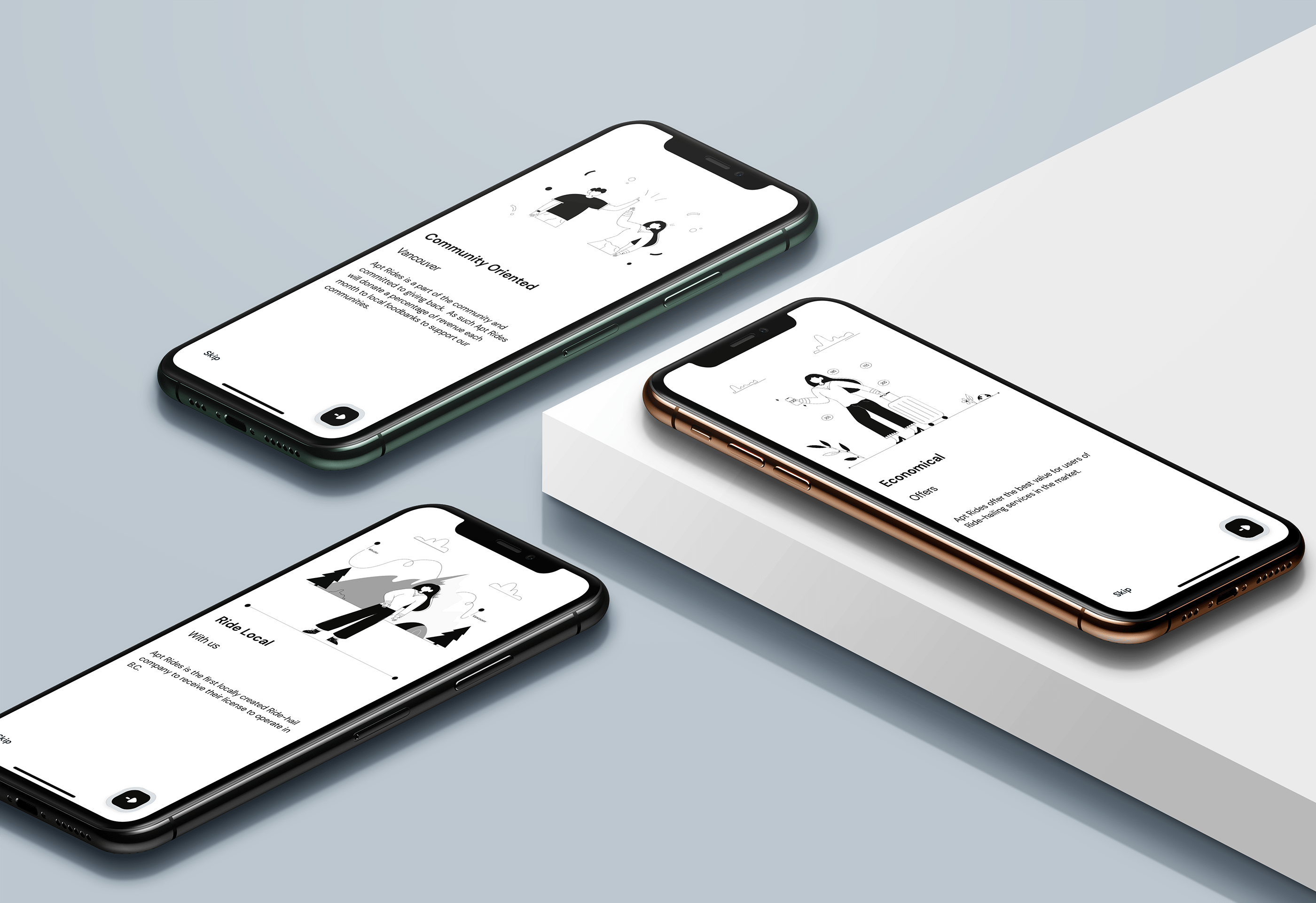 APT RIDES. Illustrations for APP. — Изображение №8 — Иллюстрация на Dprofile