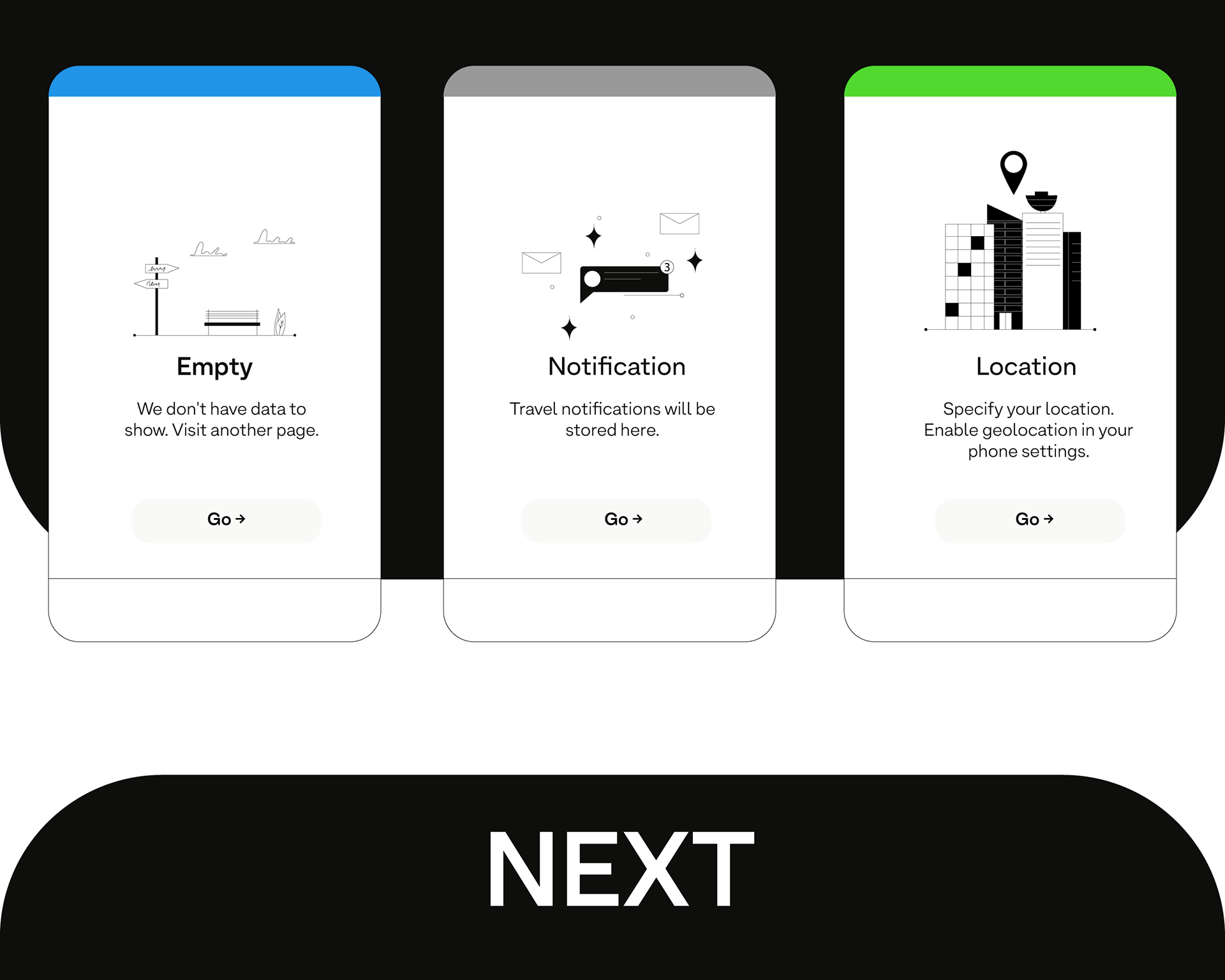 APT RIDES. Illustrations for APP. — Изображение №5 — Иллюстрация на Dprofile