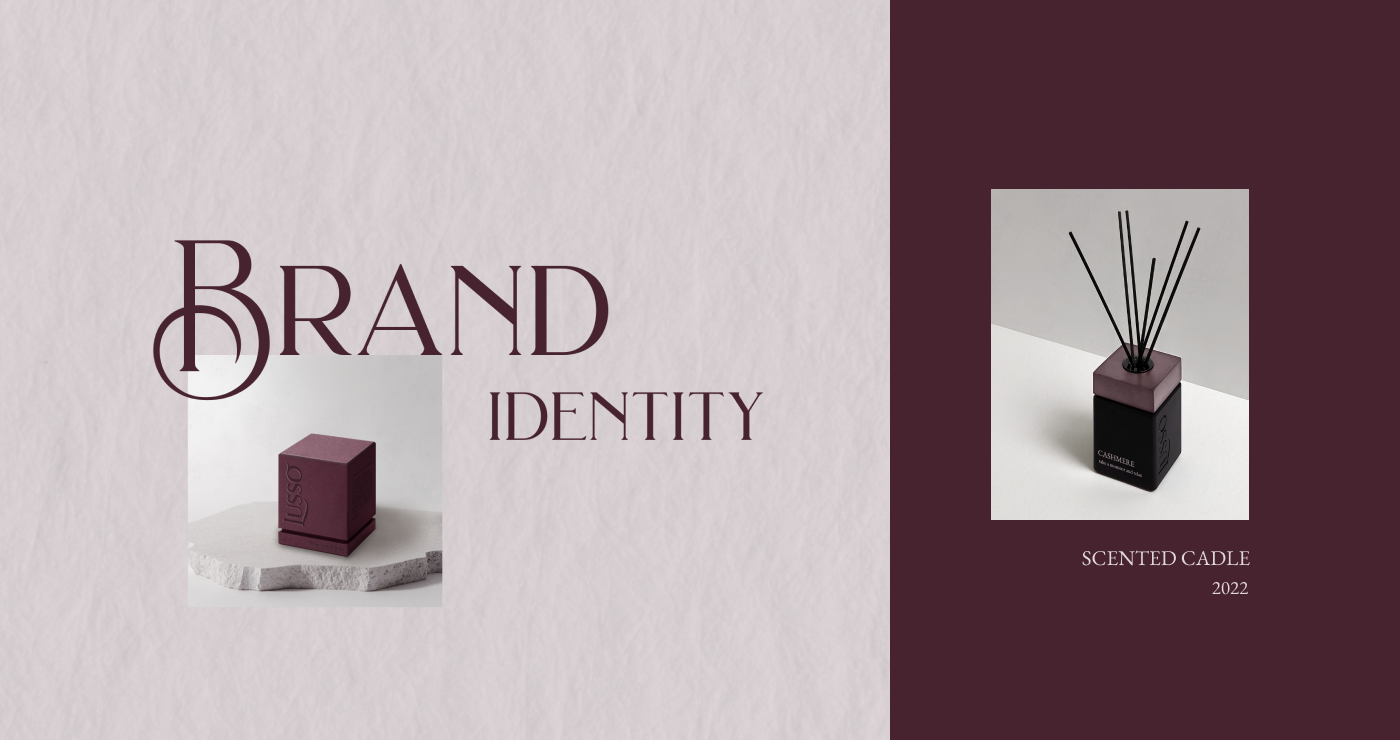 Scented candles Lusso | brand identity — Изображение №1 — Брендинг на Dprofile