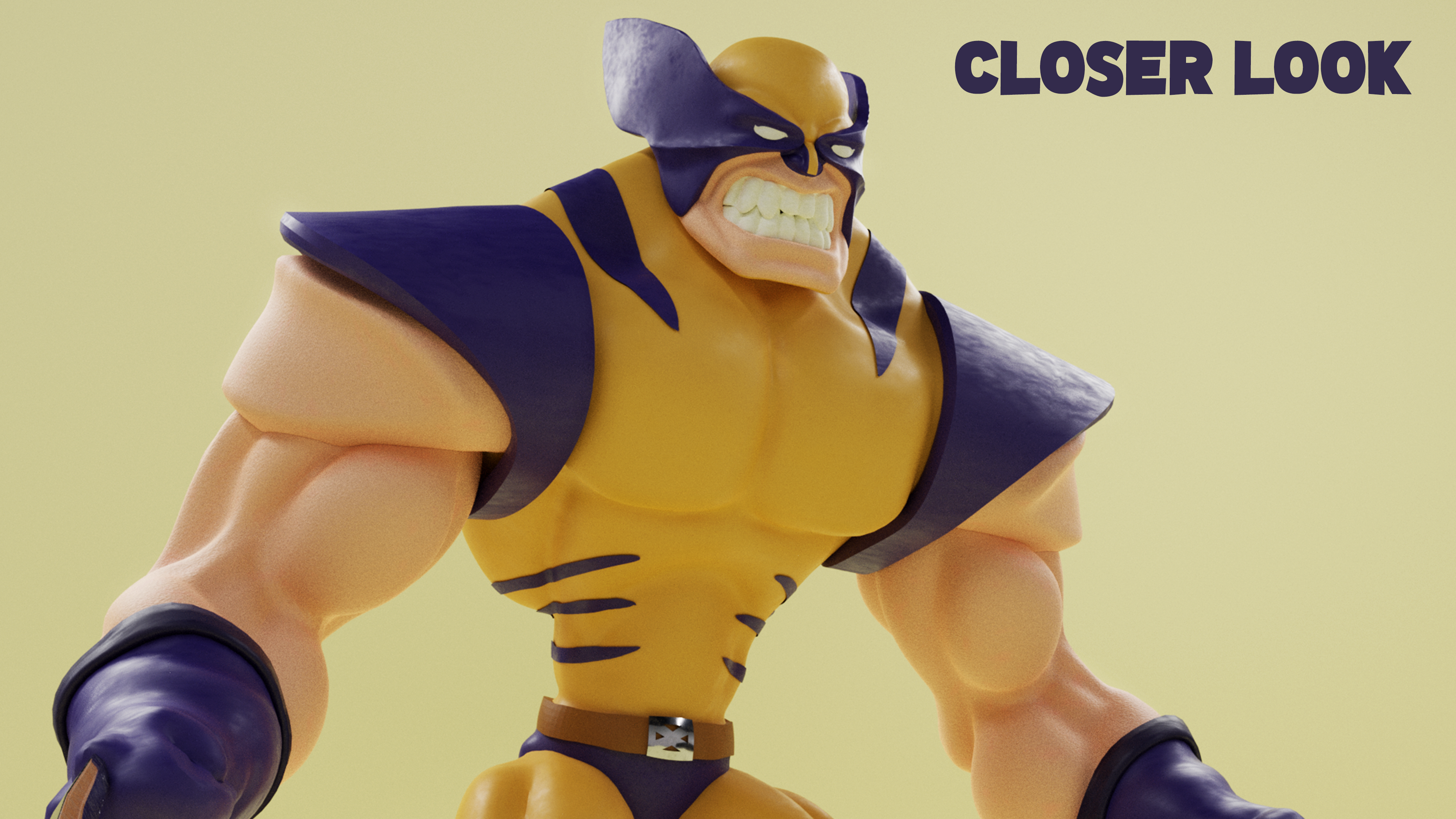 3D Model of Wolverine — Изображение №2 — Иллюстрация, 3D на Dprofile