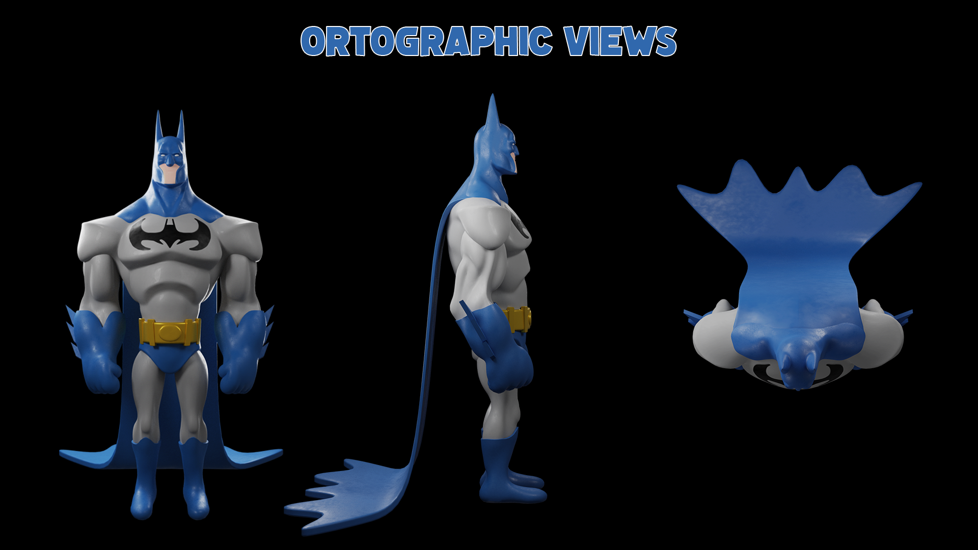 3D Model of Batman — Изображение №4 — Иллюстрация, 3D на Dprofile
