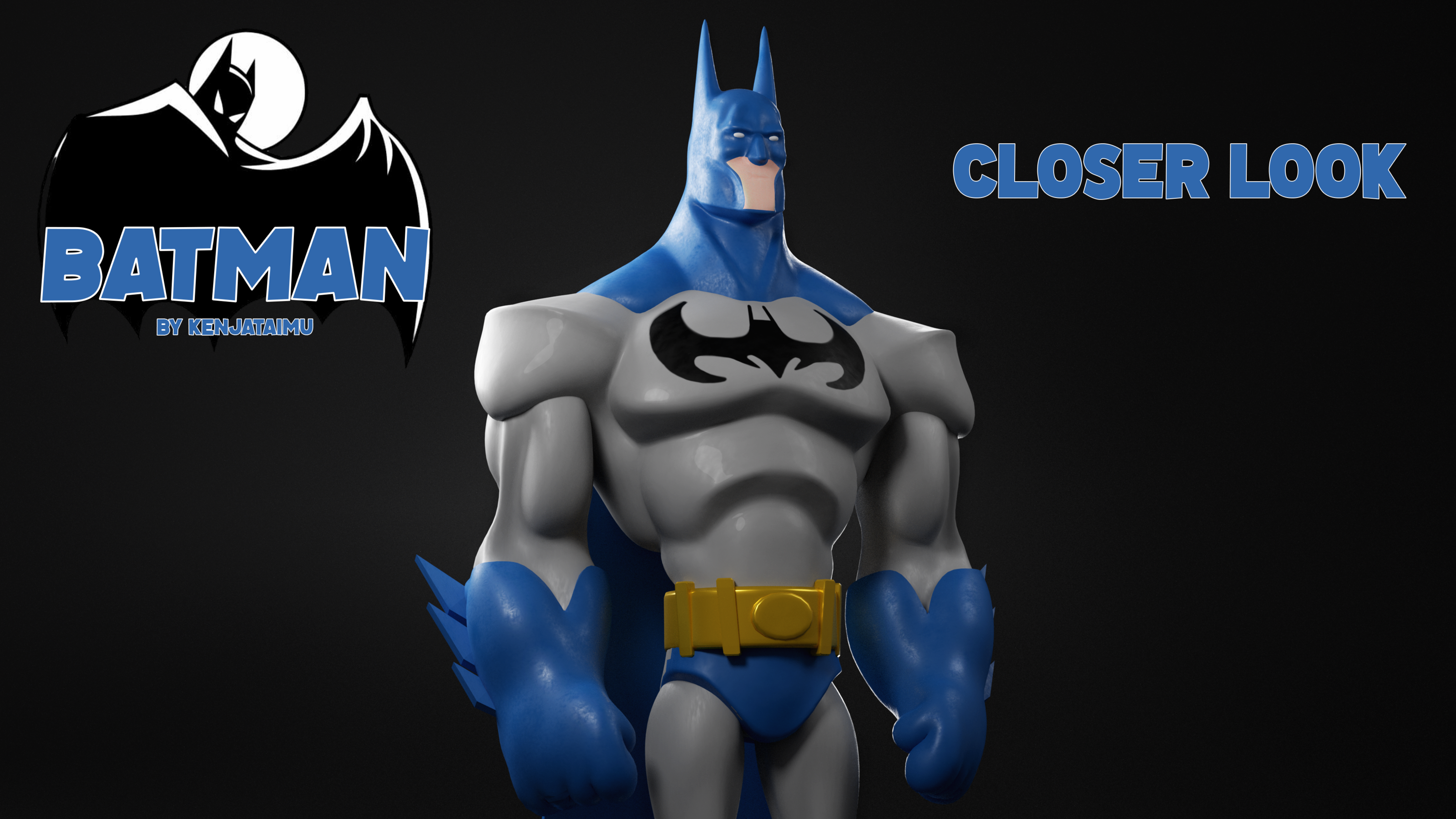 3D Model of Batman — Изображение №2 — Иллюстрация, 3D на Dprofile