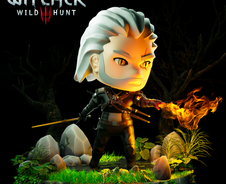 The Witcher — Иллюстрация, 3D на Dprofile