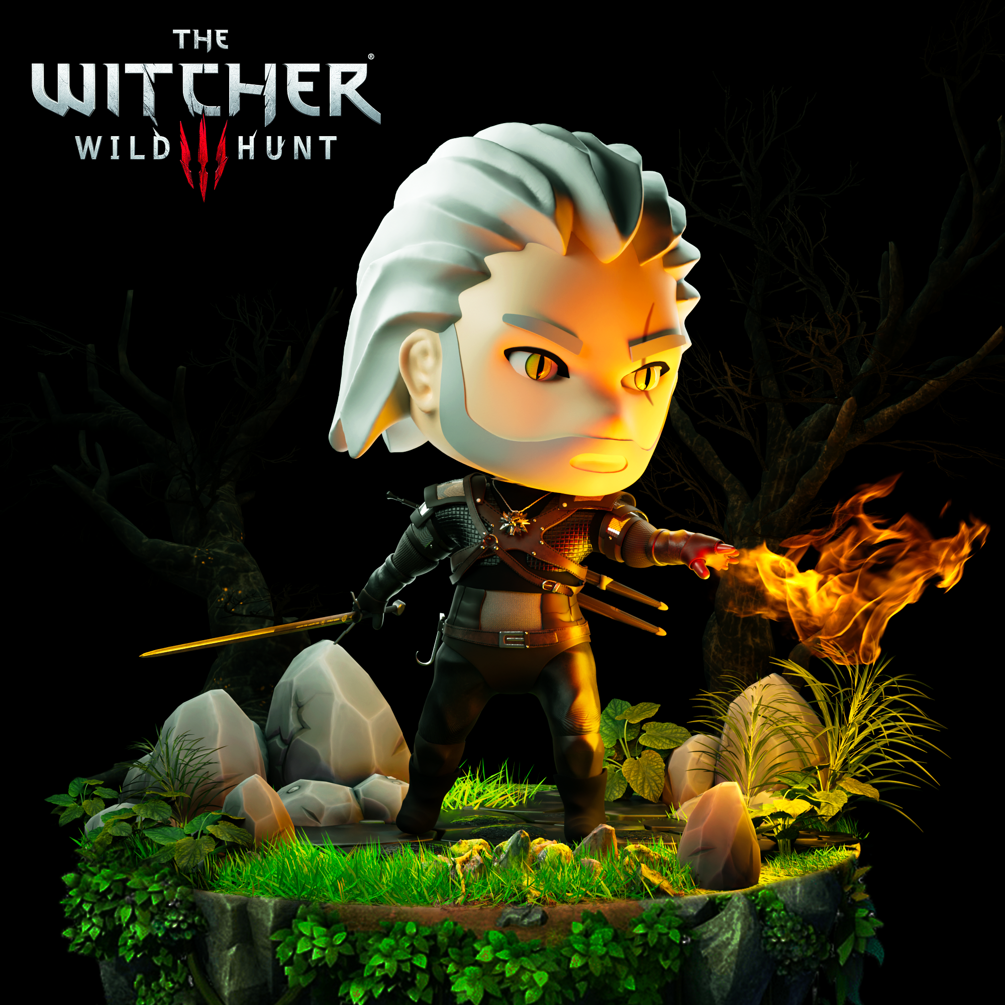 The Witcher — Изображение №1 — Иллюстрация, 3D на Dprofile
