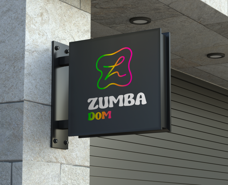 Логотип для фитнес-студии ZUMBA DOM — Брендинг, Графика на Dprofile