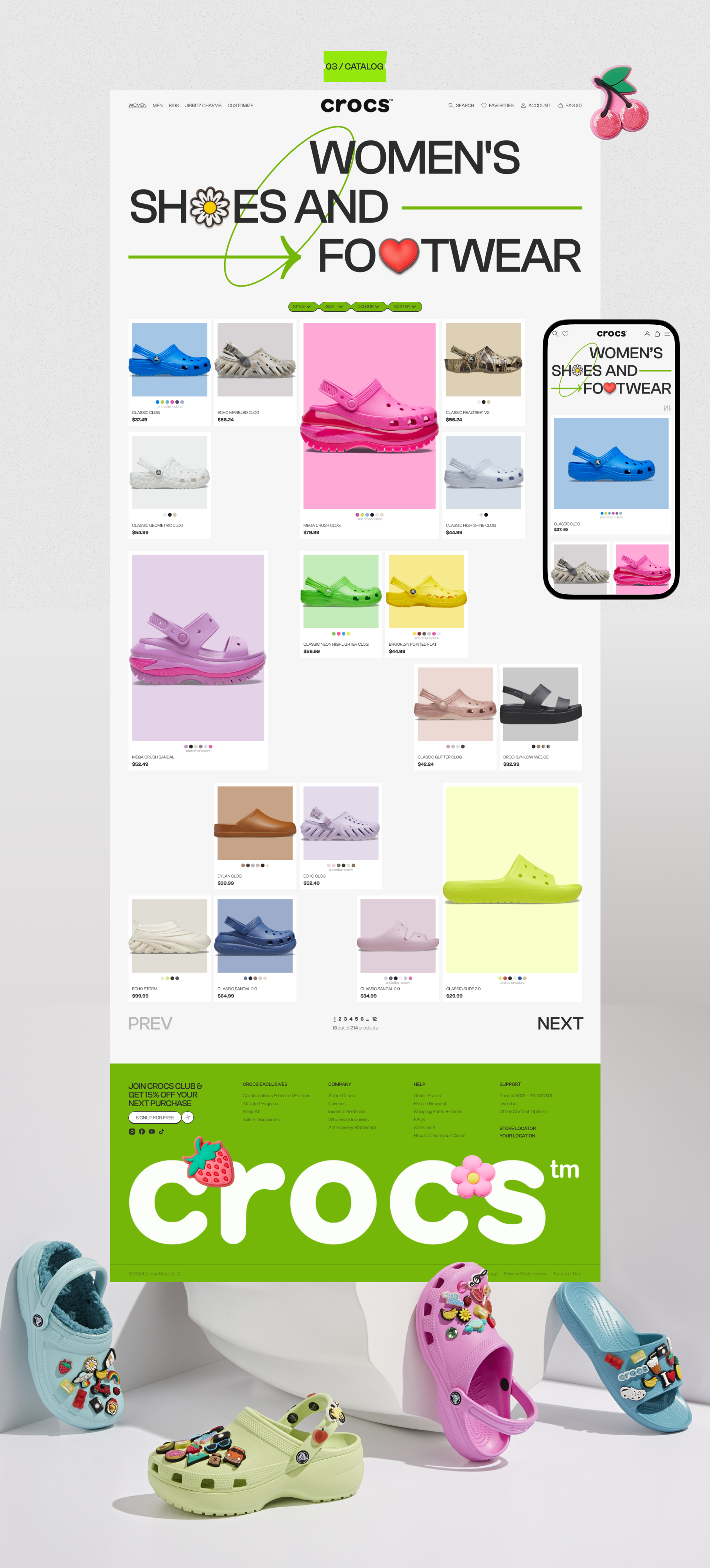 Crocs | E-commerce — Изображение №5 — Интерфейсы на Dprofile