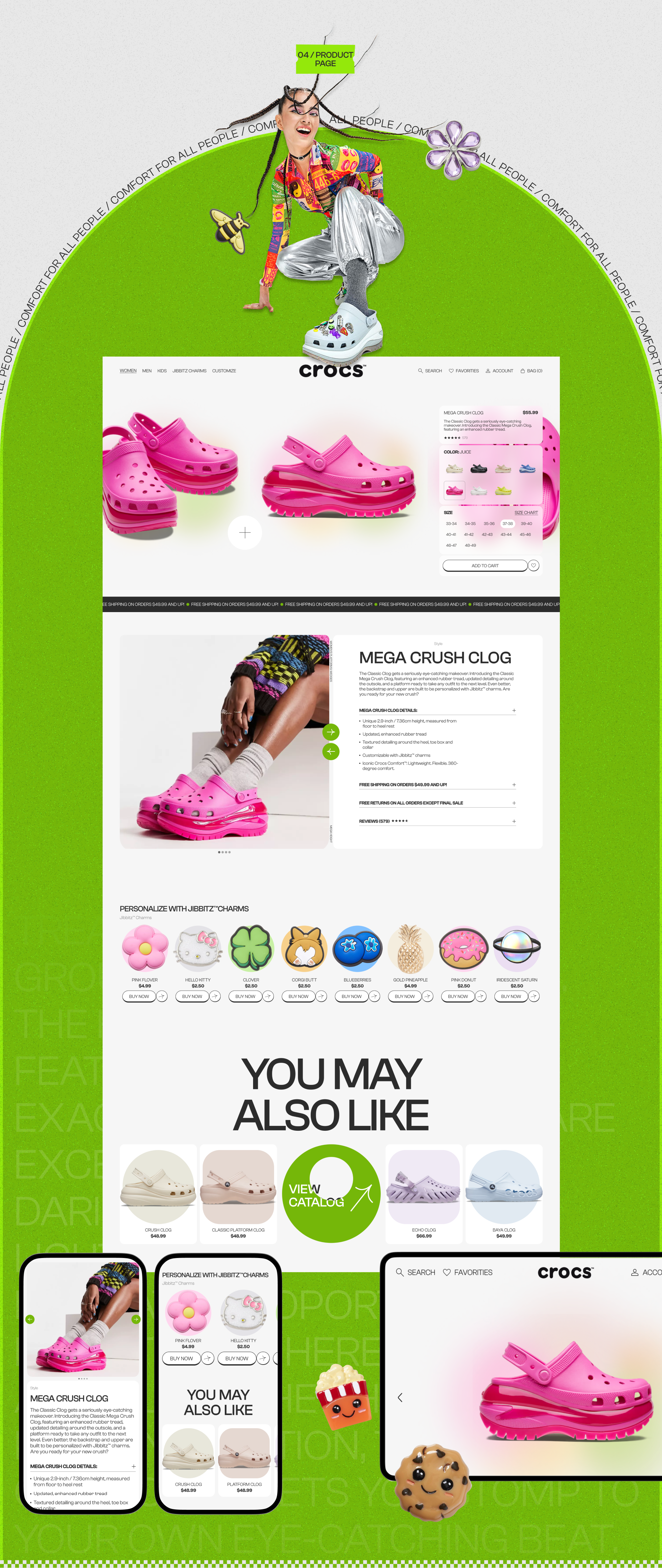 Crocs | E-commerce — Изображение №7 — Интерфейсы на Dprofile