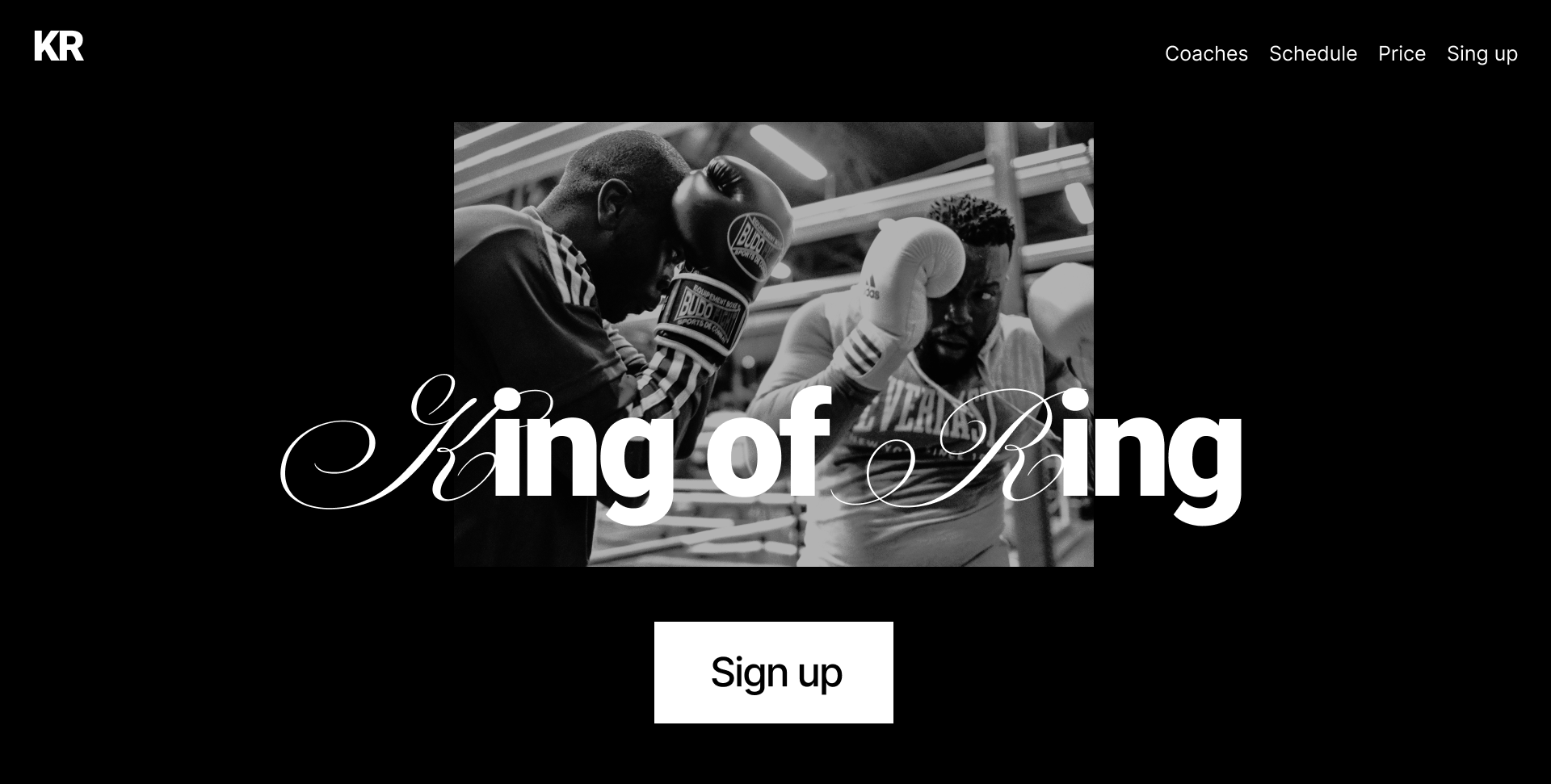 landing page concept. King of ring — Изображение №4 — Интерфейсы на Dprofile