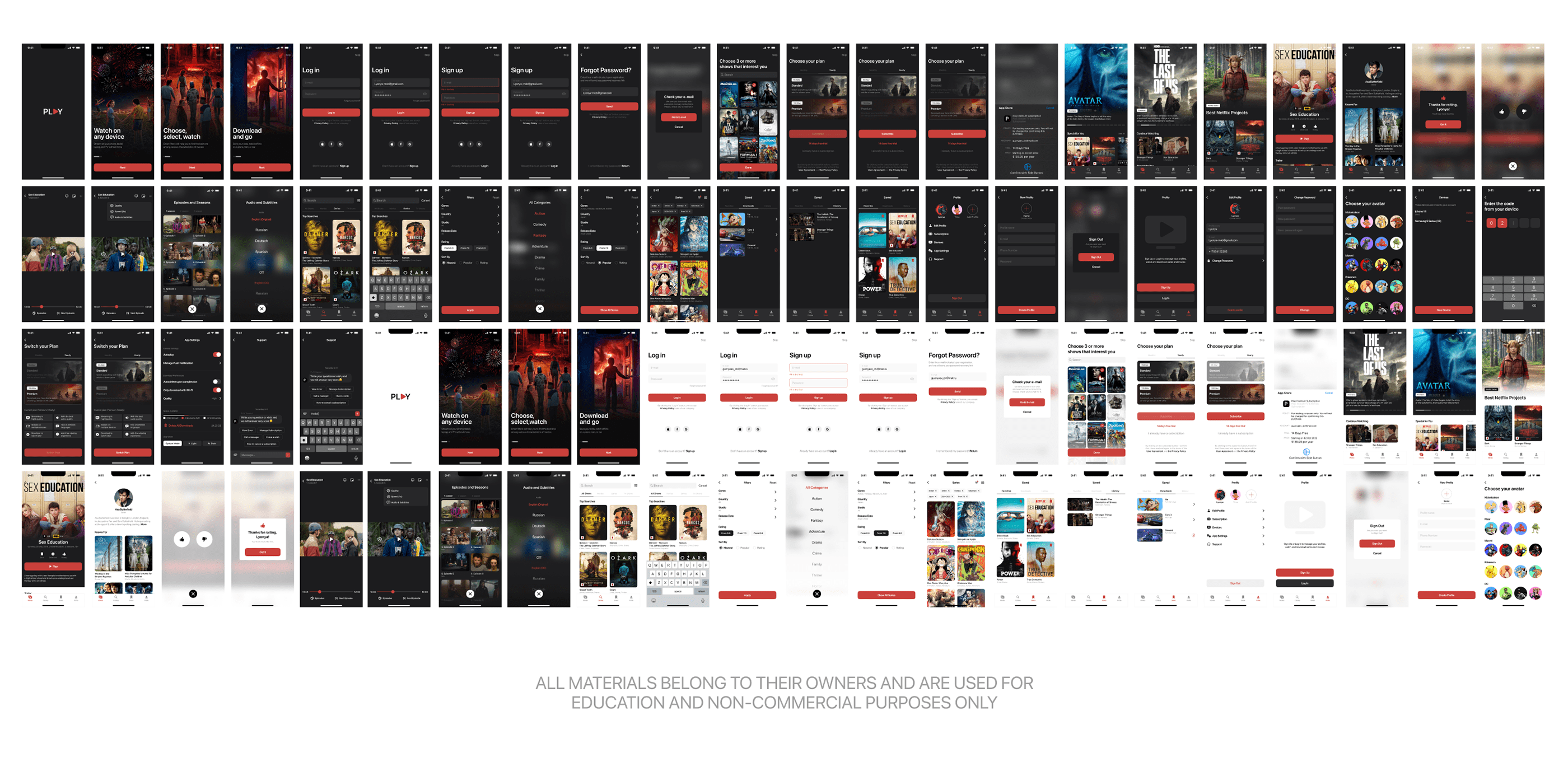 PLAY - Cinema app — Изображение №29 — Интерфейсы, Маркетинг на Dprofile