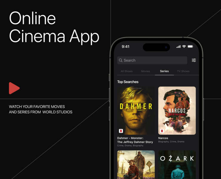 PLAY - Cinema app — Интерфейсы, Маркетинг на Dprofile