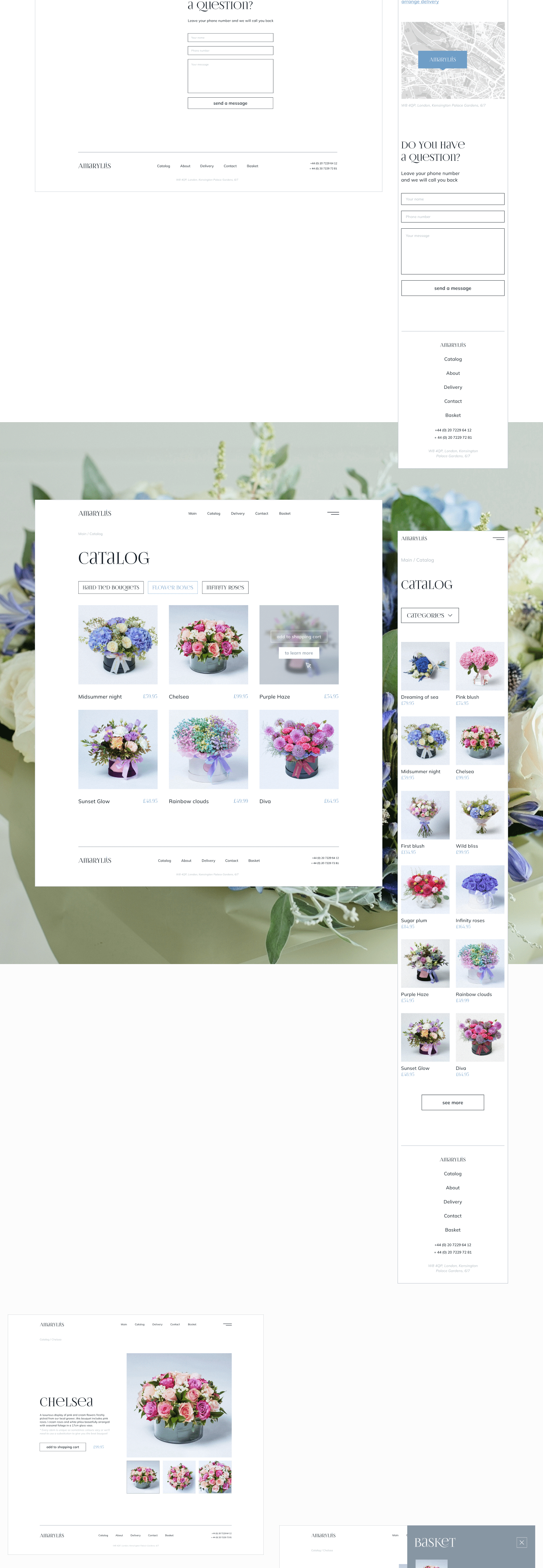 E-commers flower shop — Изображение №4 — Интерфейсы на Dprofile