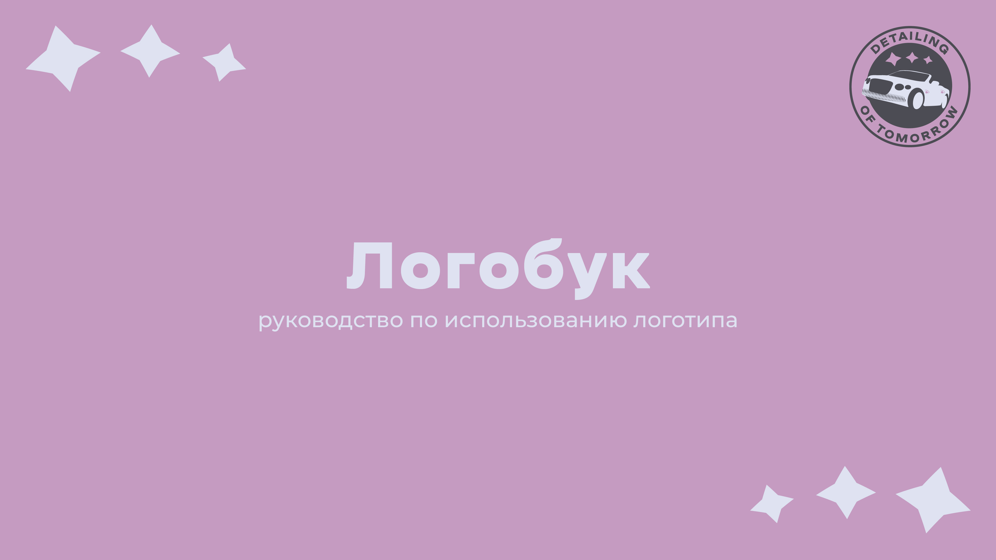 Логобук для детейлинг студии — Изображение №1 — Брендинг, Маркетинг на Dprofile