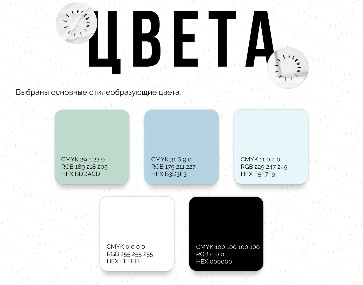 Брендбук. SMM-агентство «Esenin» | SMM agency brandbook — Изображение №3 — Брендинг, Графика на Dprofile