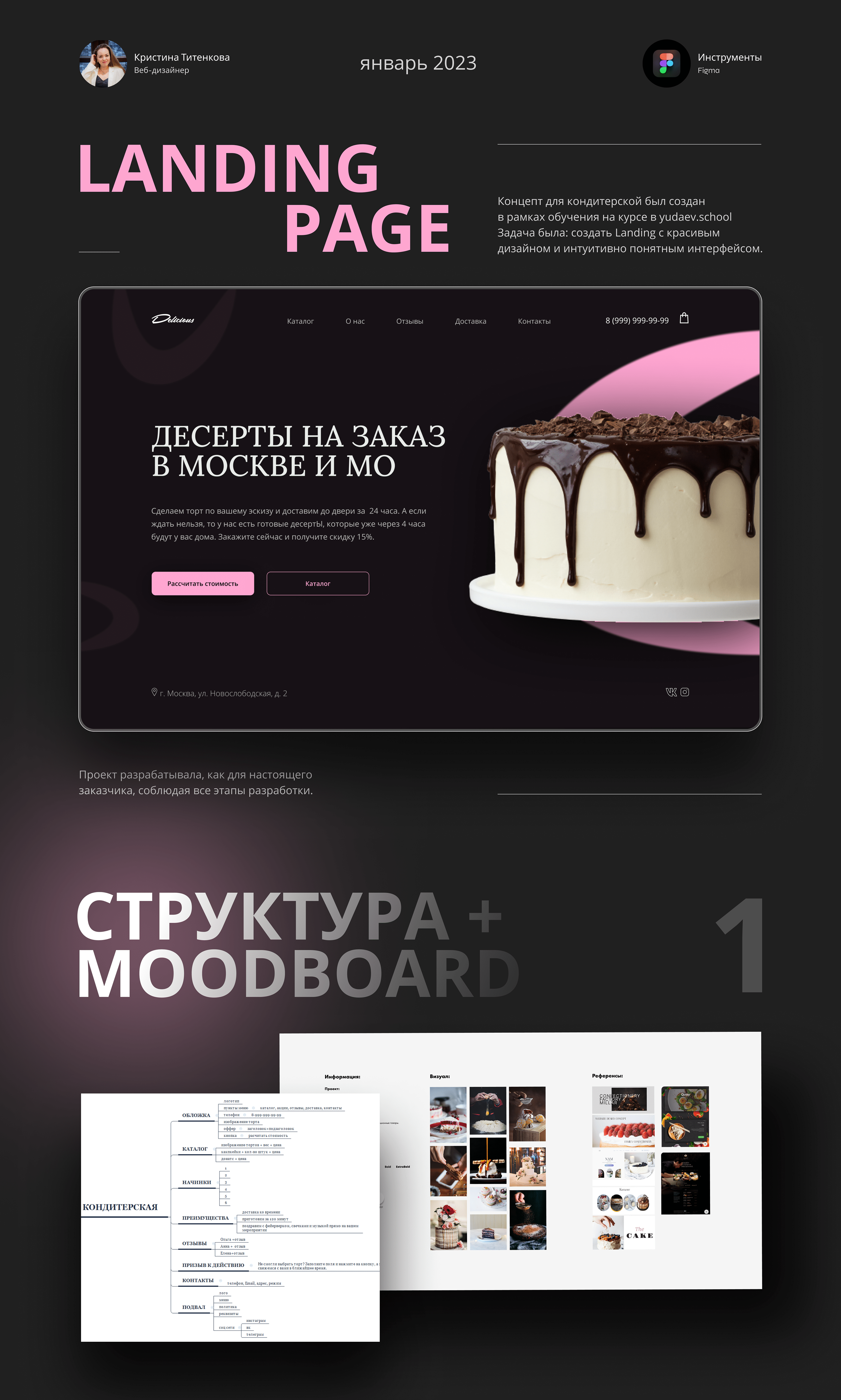 Концепт для кондитерской — Изображение №1 — Интерфейсы на Dprofile